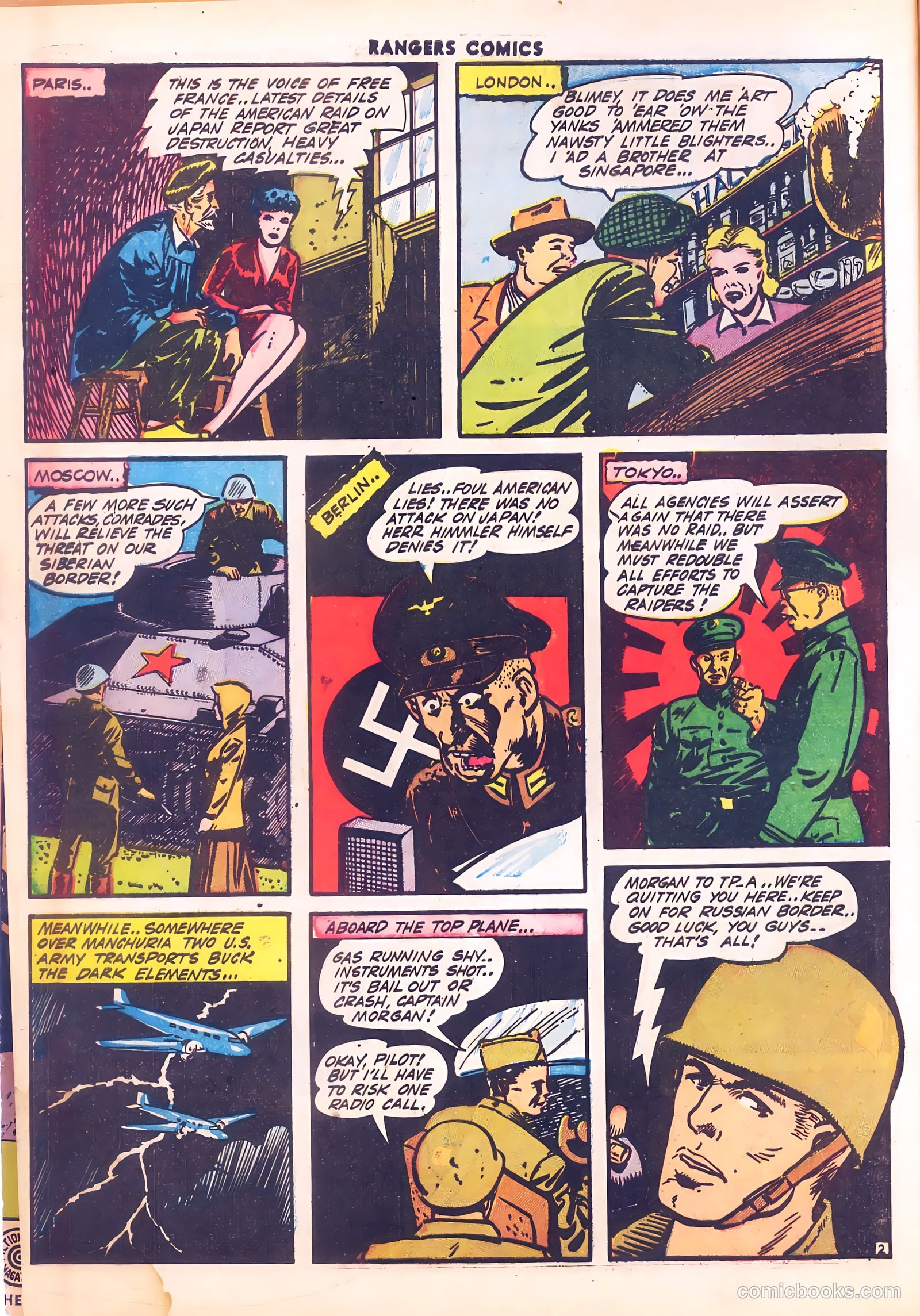 Rangers Comics #12 (1943, Flying Stories, Inc.) — page 4 of 60