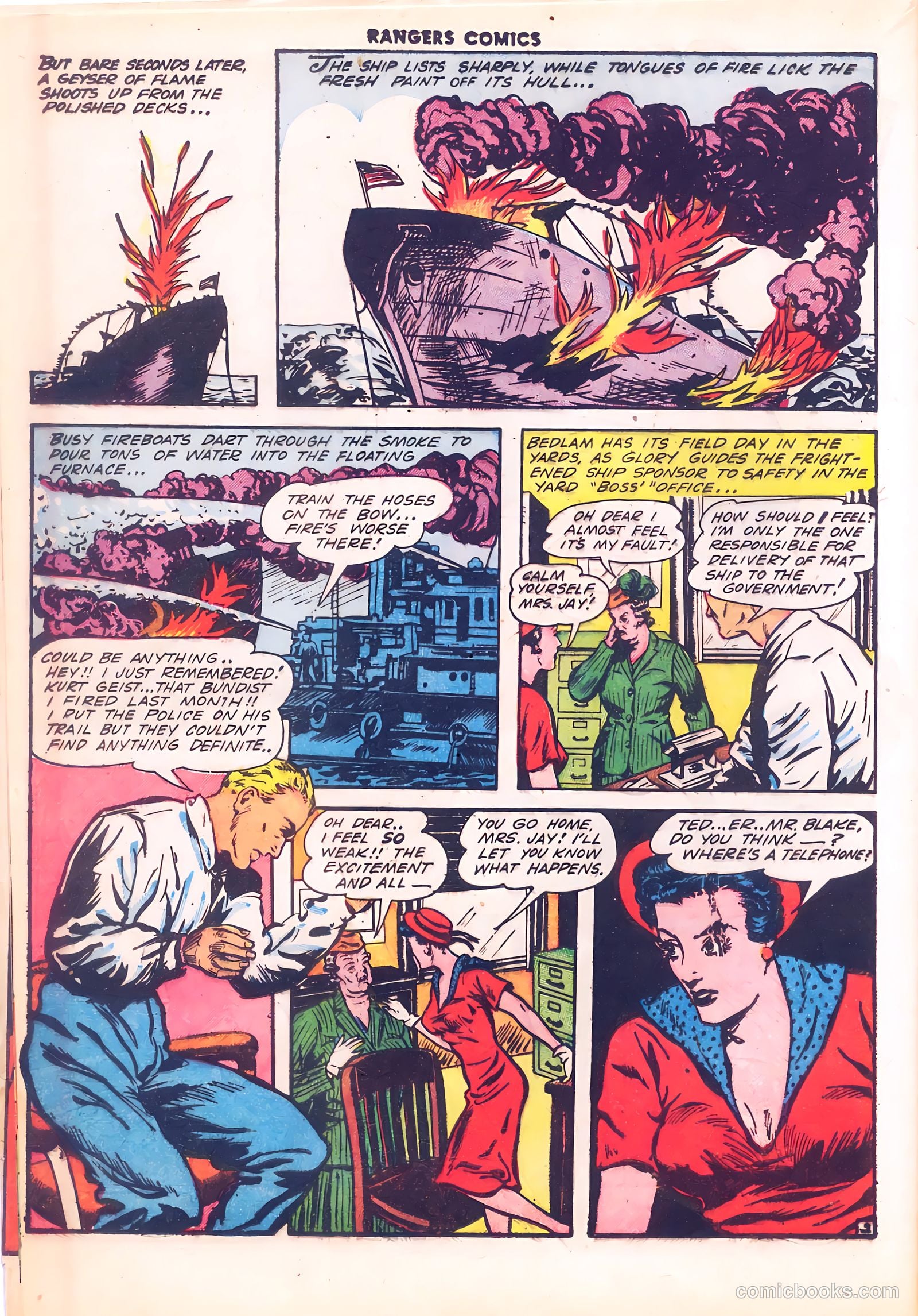 Rangers Comics #12 (1943, Flying Stories, Inc.) — page 22 of 60
