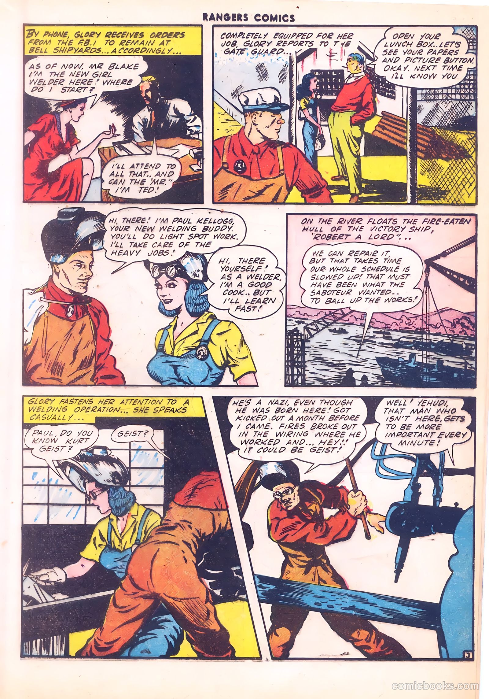 Rangers Comics #12 (1943, Flying Stories, Inc.) — page 23 of 60