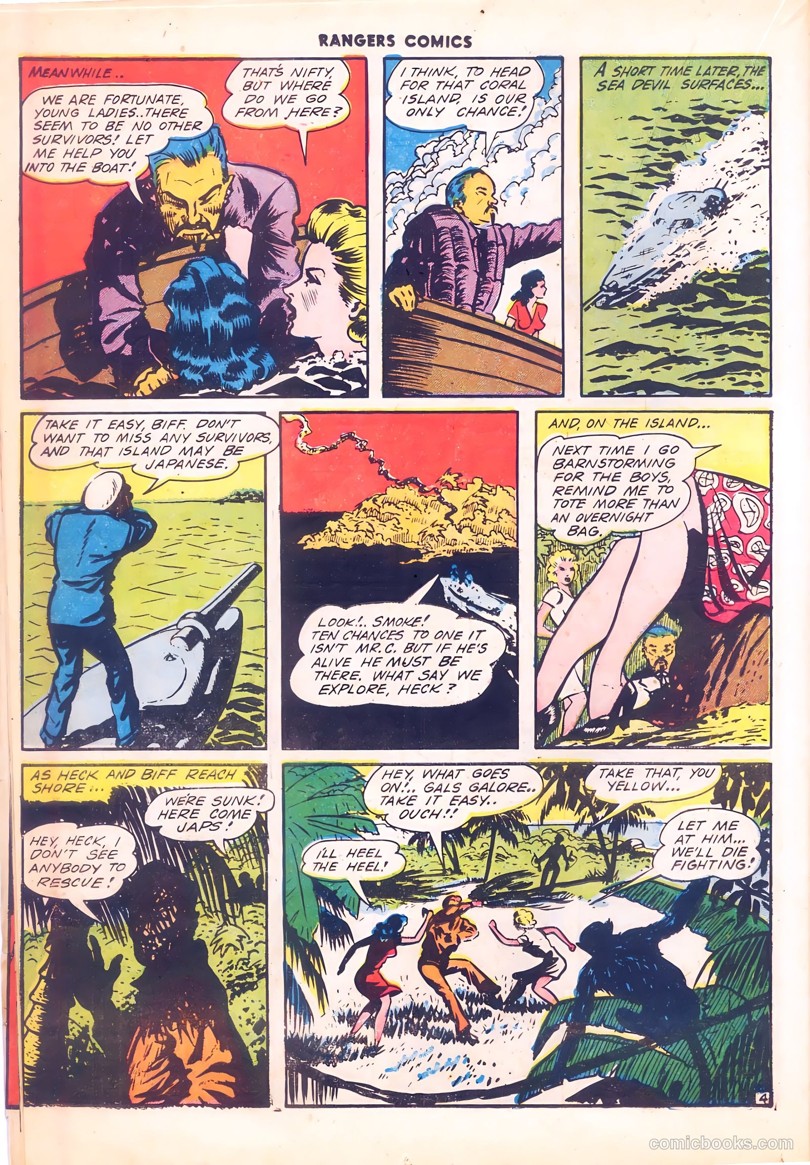 Rangers Comics #12 (1943, Flying Stories, Inc.) — page 32 of 60