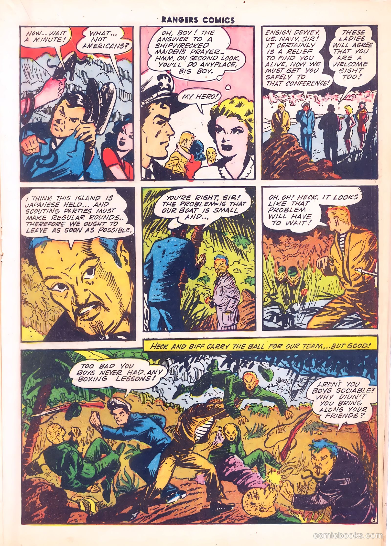 Rangers Comics #12 (1943, Flying Stories, Inc.) — page 33 of 60