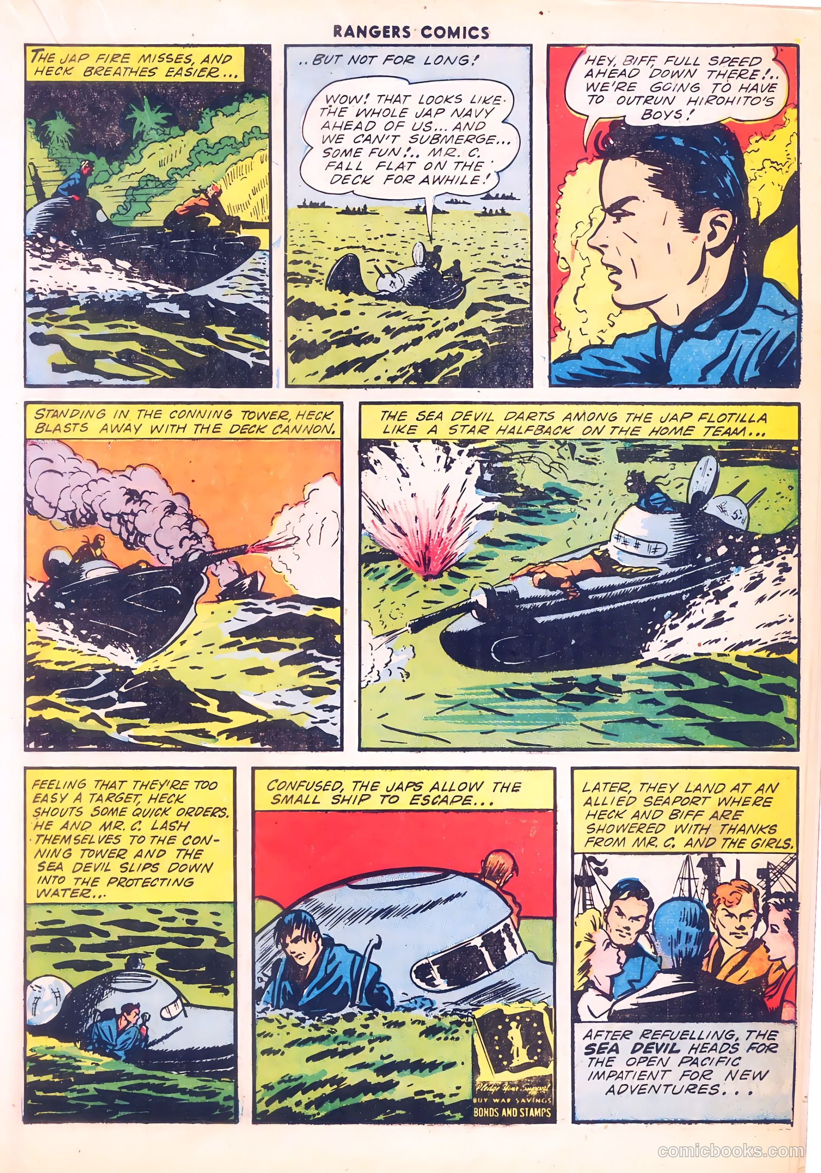 Rangers Comics #12 (1943, Flying Stories, Inc.) — page 35 of 60