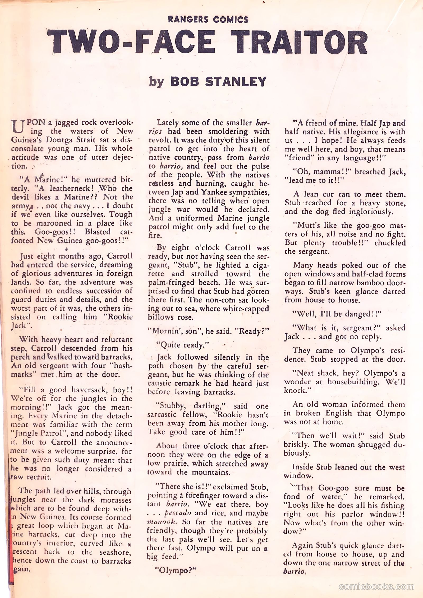 Rangers Comics #12 (1943, Flying Stories, Inc.) — page 36 of 60