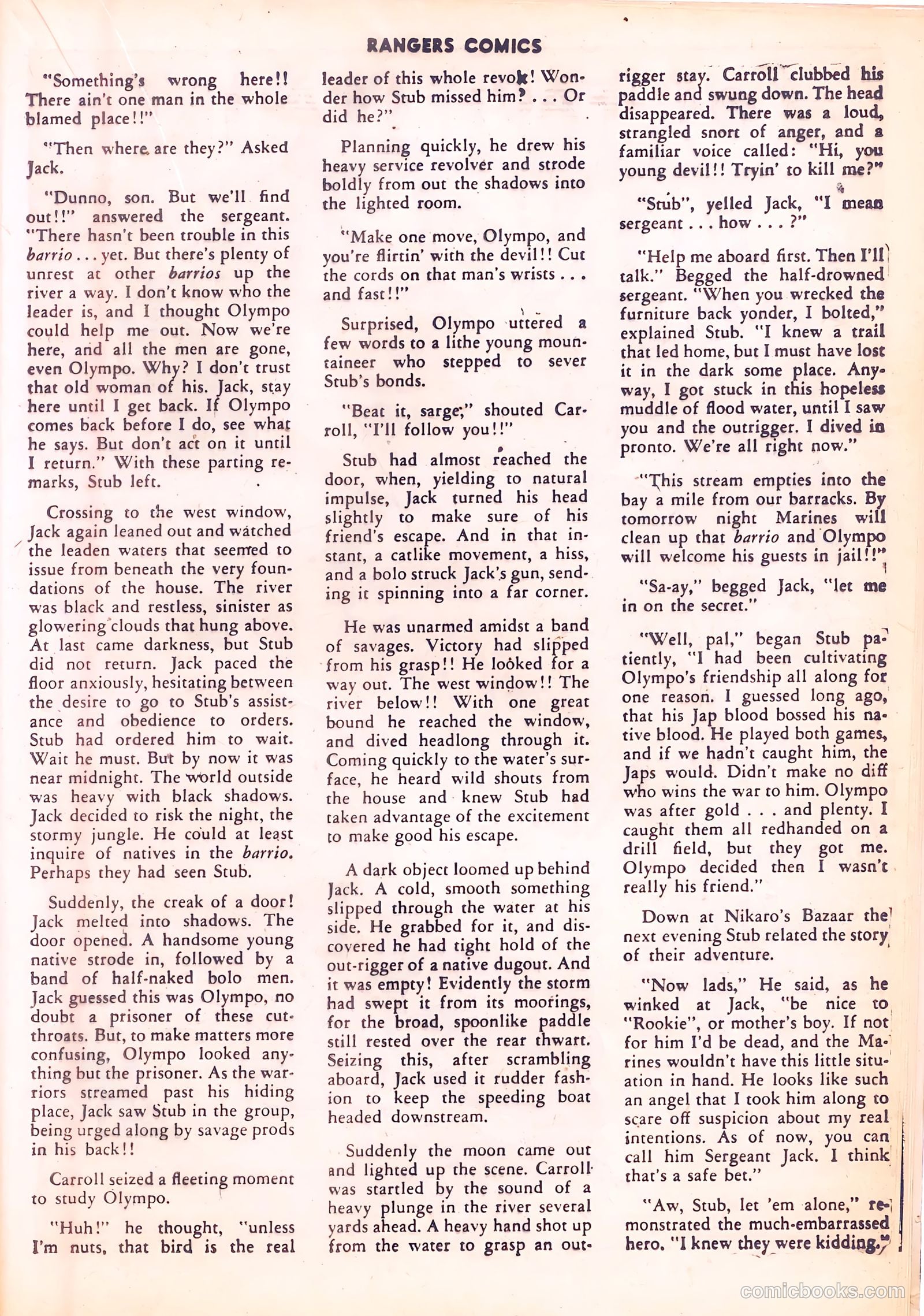 Rangers Comics #12 (1943, Flying Stories, Inc.) — page 37 of 60