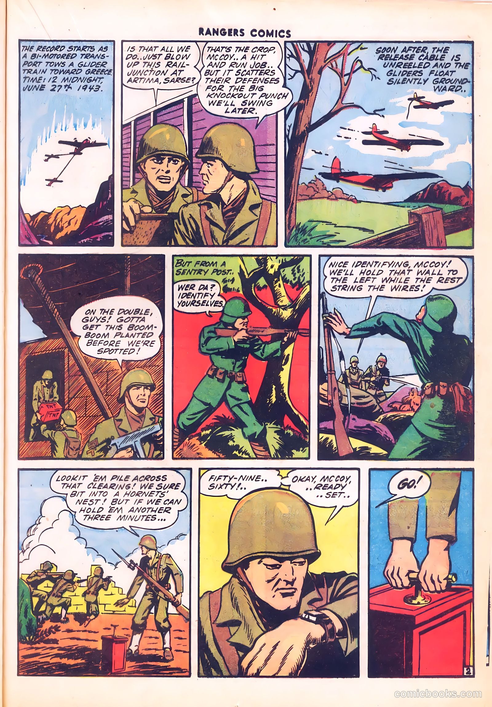 Rangers Comics #12 (1943, Flying Stories, Inc.) — page 39 of 60