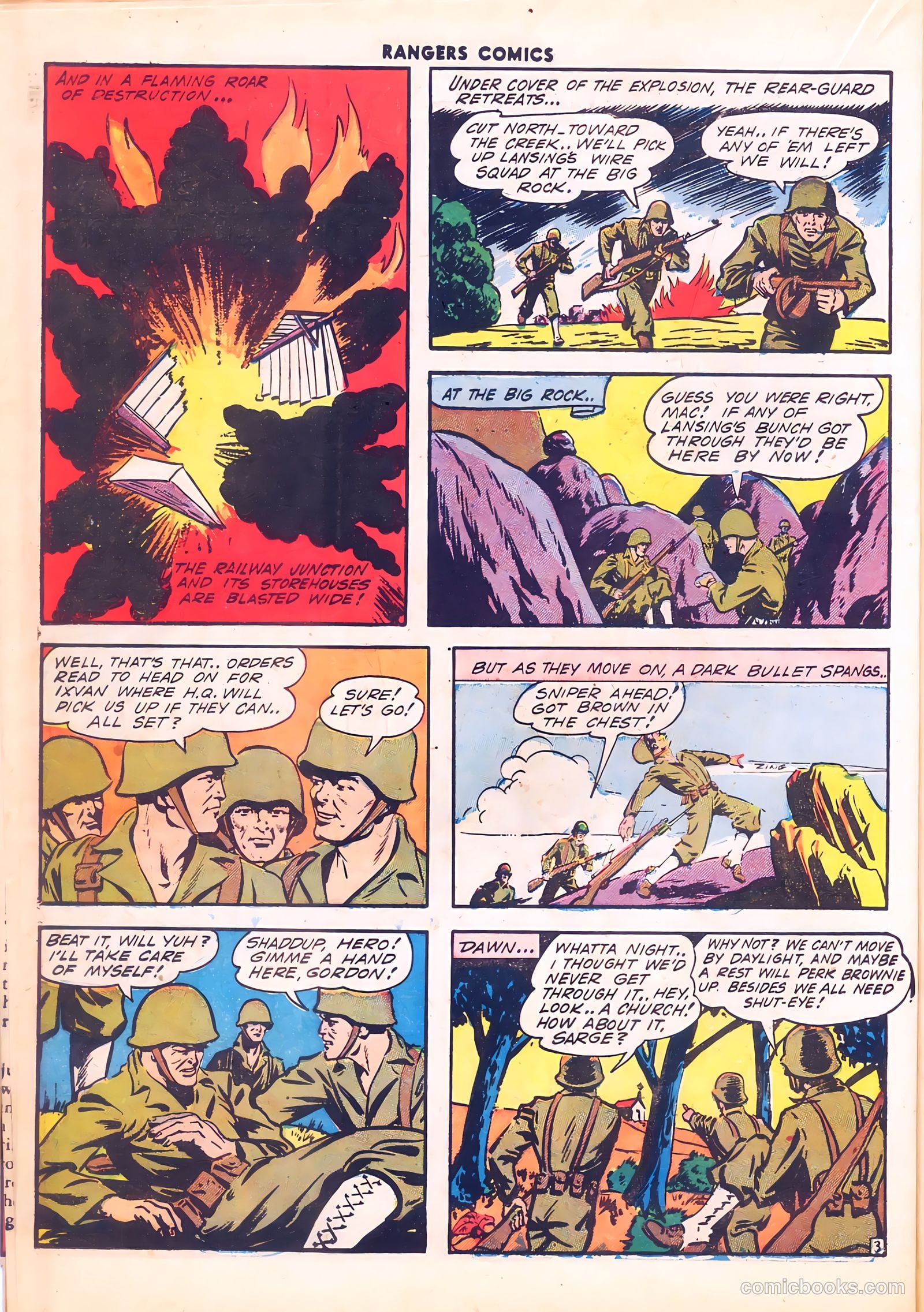 Rangers Comics #12 (1943, Flying Stories, Inc.) — page 40 of 60