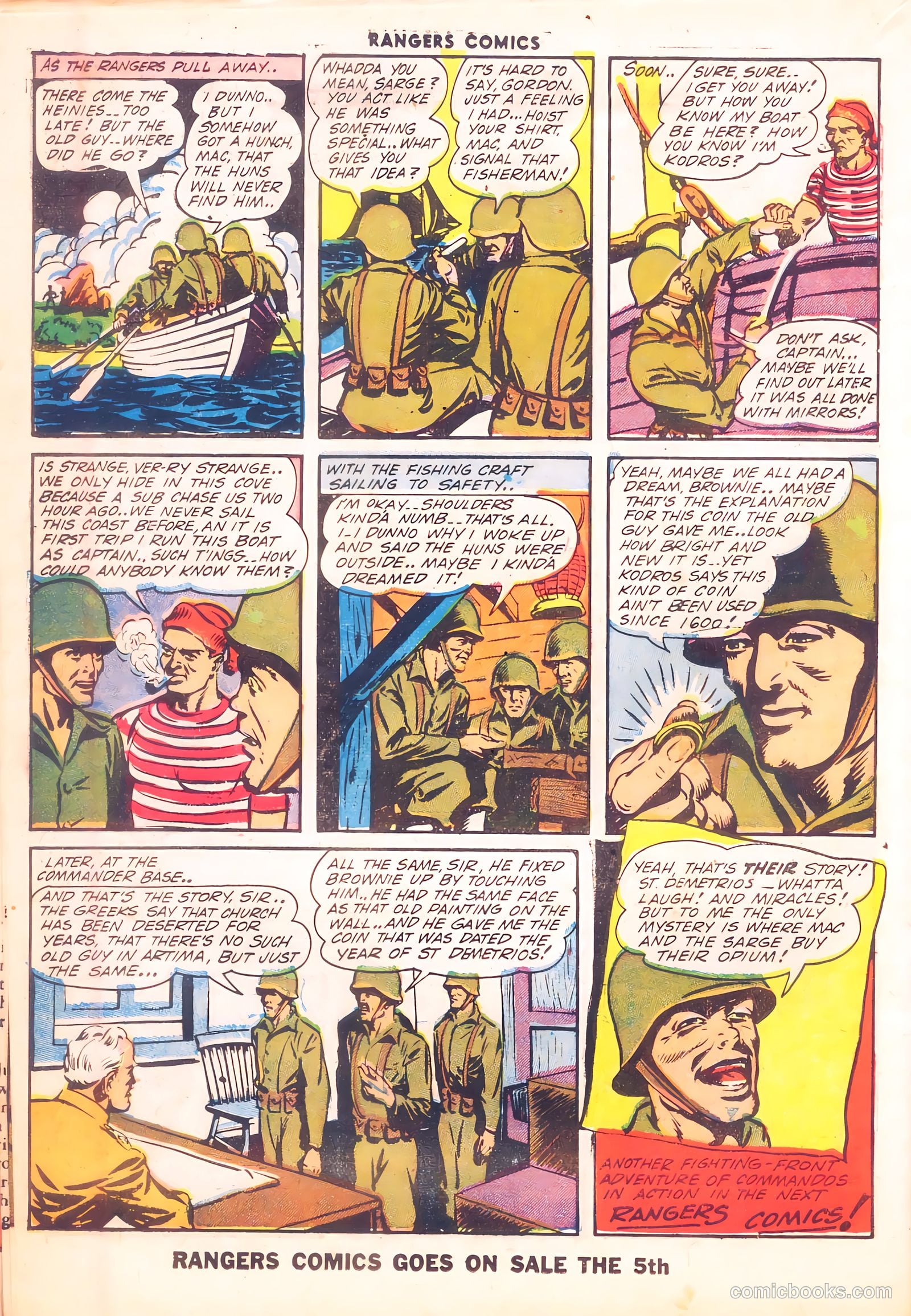 Rangers Comics #12 (1943, Flying Stories, Inc.) — page 44 of 60