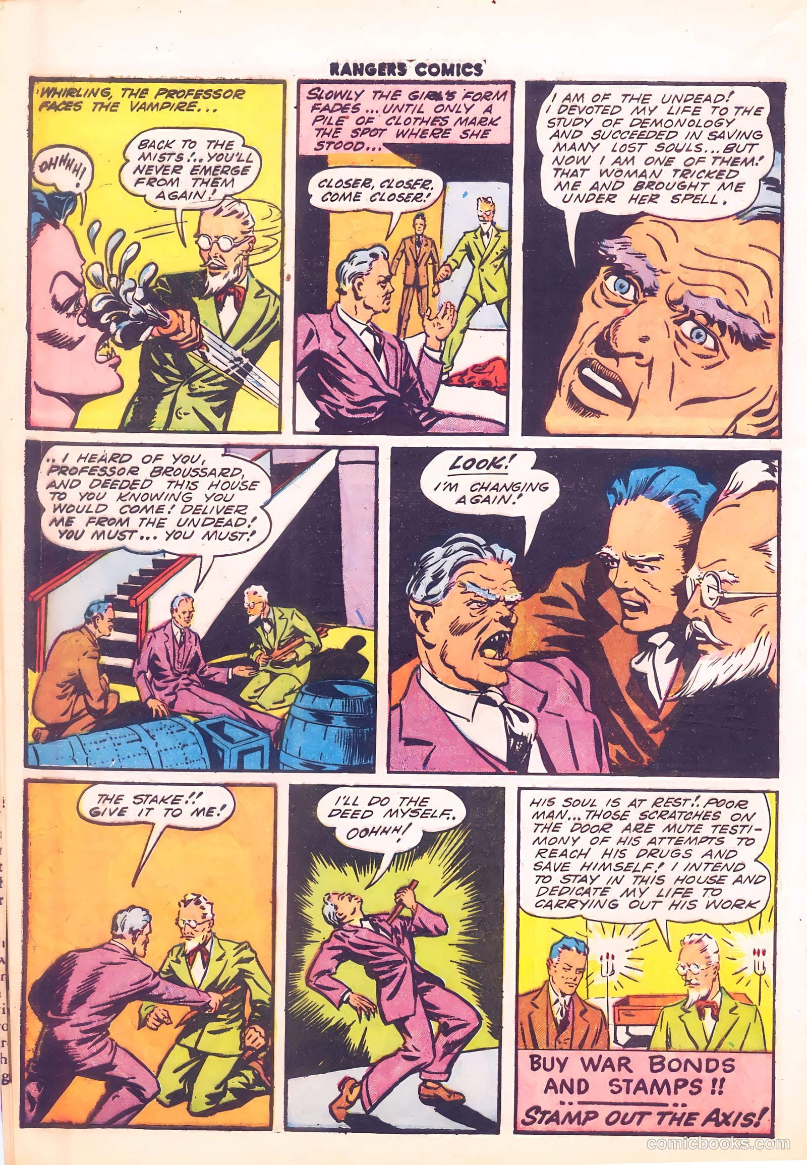 Rangers Comics #12 (1943, Flying Stories, Inc.) — page 50 of 60