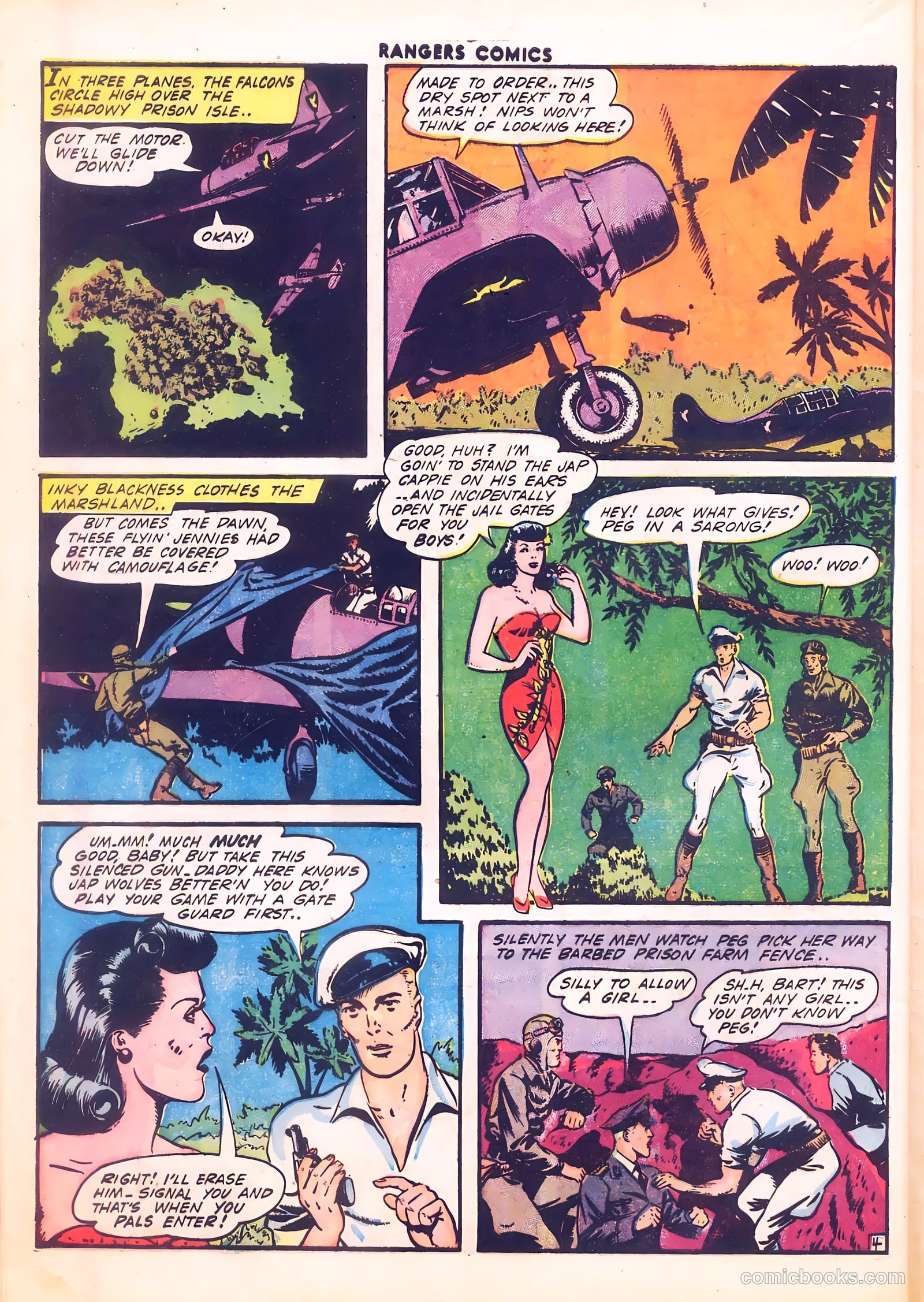 Rangers Comics #12 (1943, Flying Stories, Inc.) — page 54 of 60
