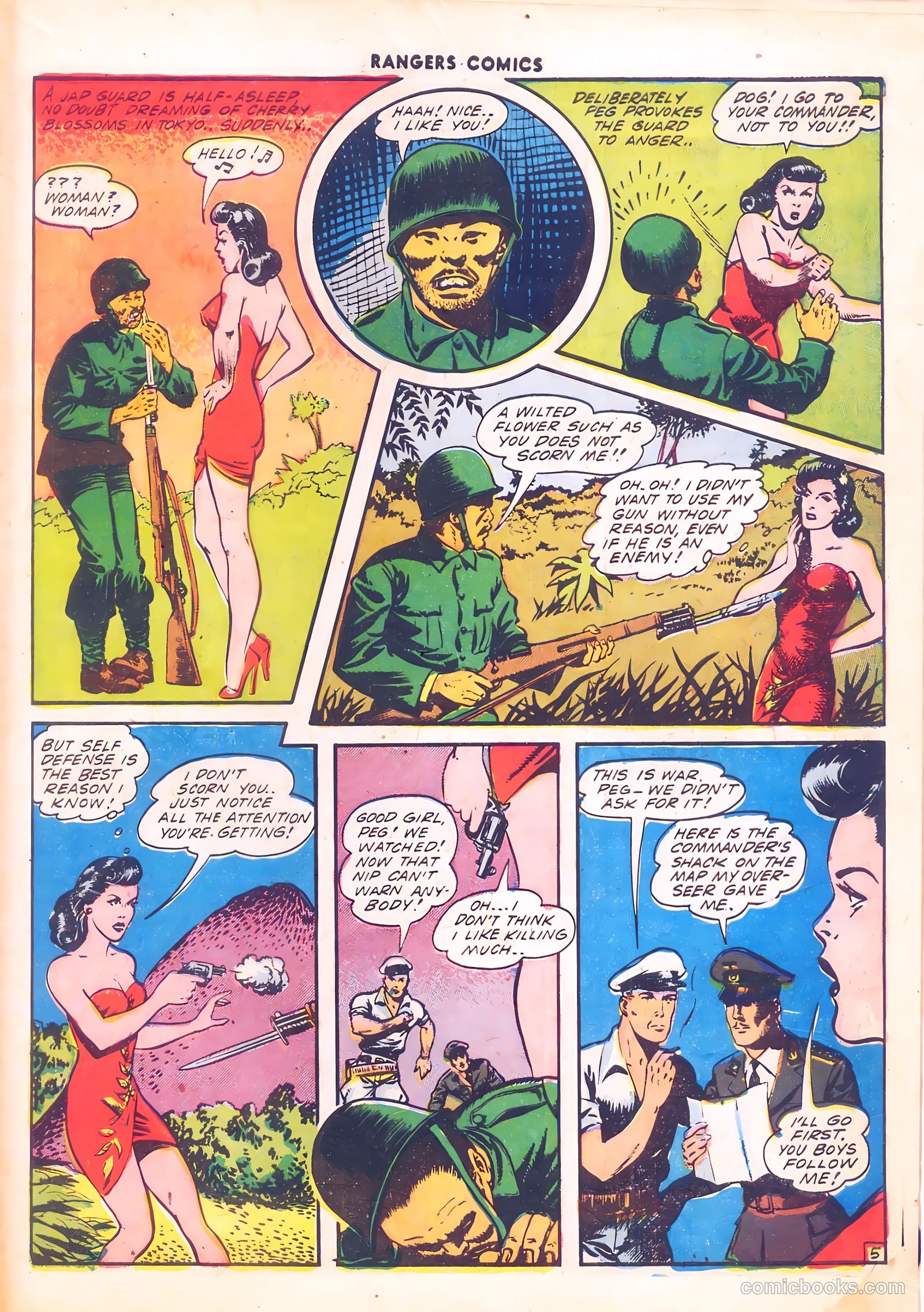 Rangers Comics #12 (1943, Flying Stories, Inc.) — page 55 of 60