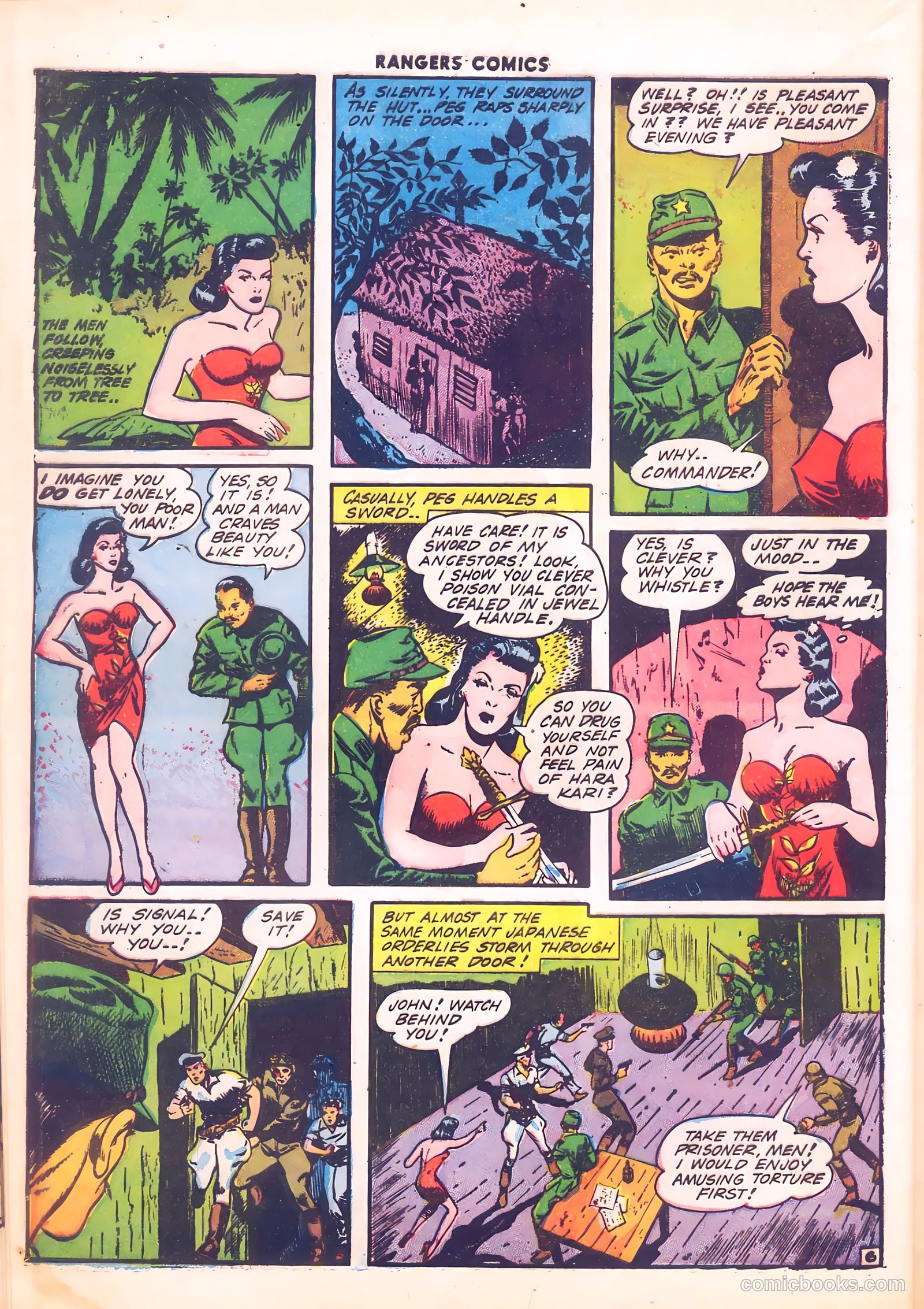 Rangers Comics #12 (1943, Flying Stories, Inc.) — page 56 of 60