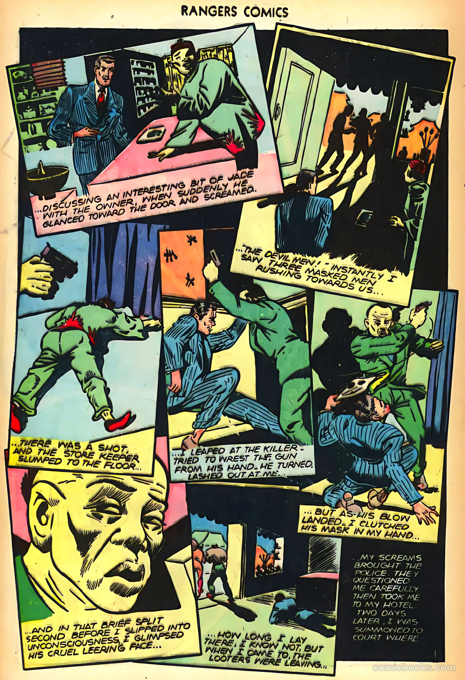 Rangers Comics #31 (1946, Flying Stories, Inc.) — page 40 of 52