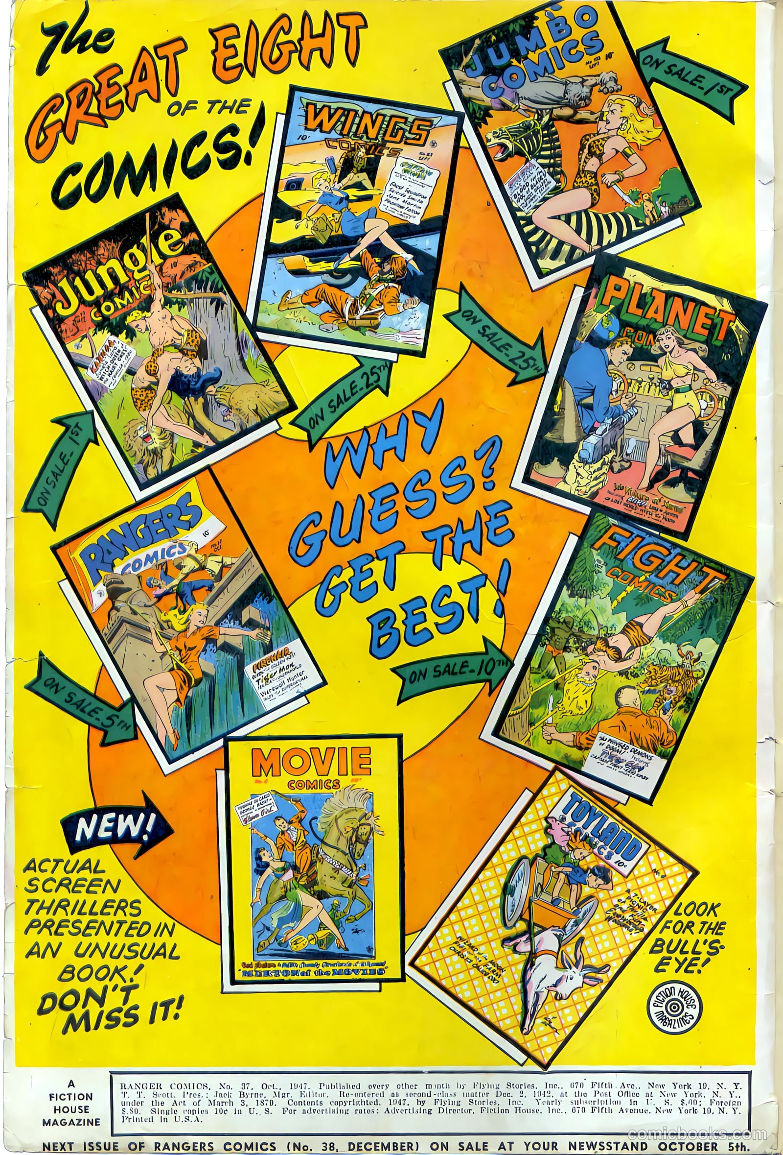 Rangers Comics #37 (1947, Flying Stories, Inc.) — page 2 of 52