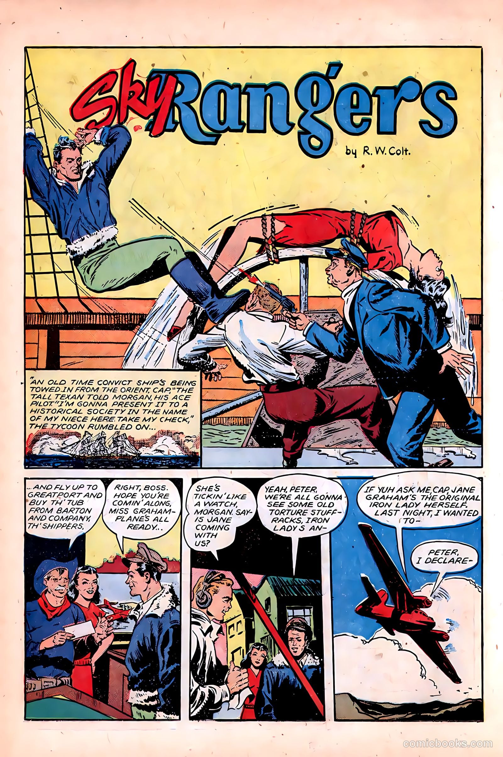 Rangers Comics #41 (1948, Flying Stories, Inc.) — page 36 of 52