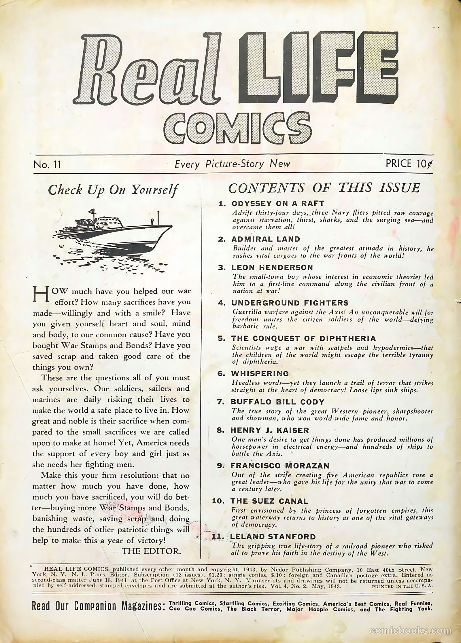 Real Adventure Comics #11 (1943) — page 2 of 68