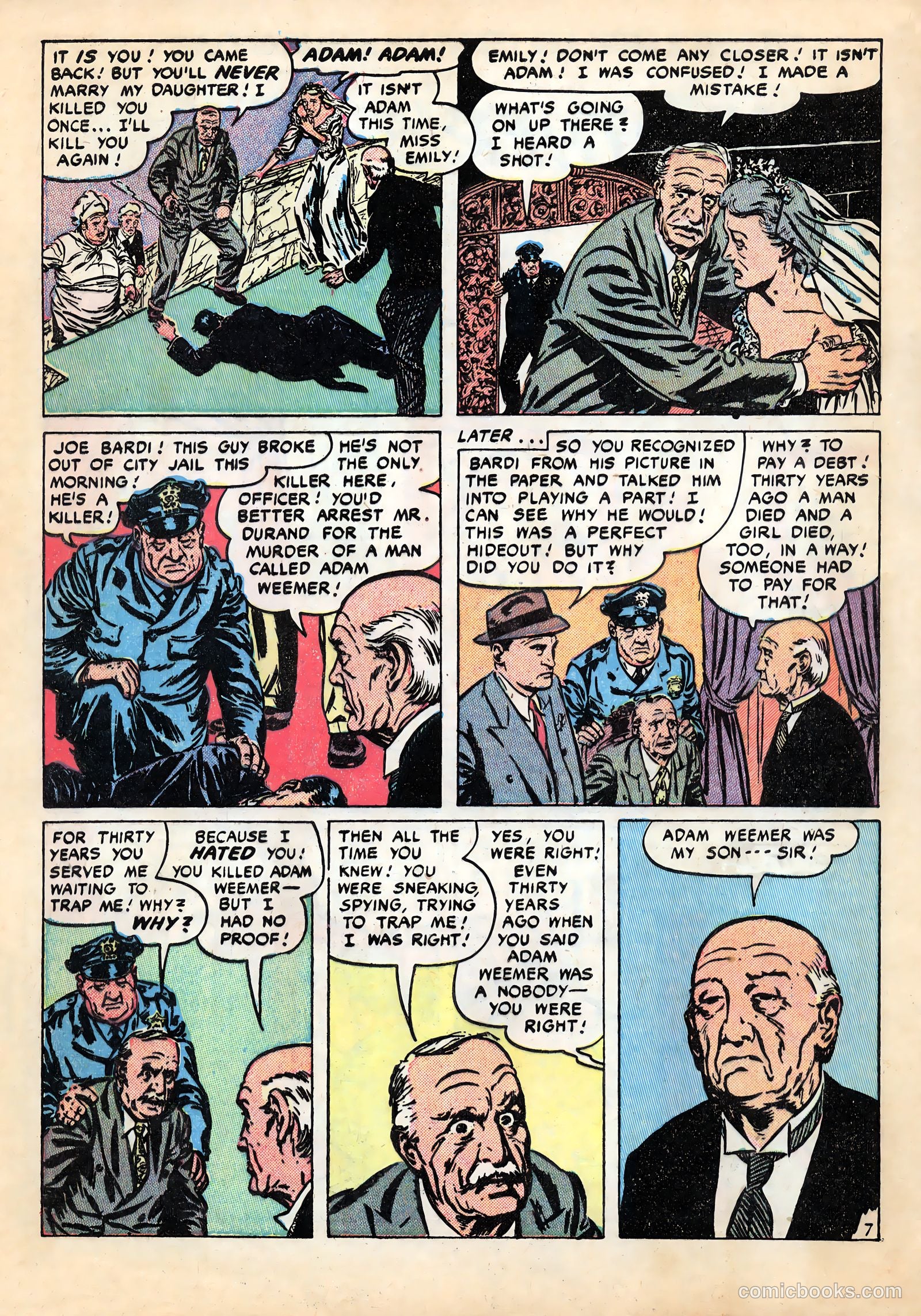 Real Clue Crime Stories #1 (1951, Streamline) — page 9 of 36