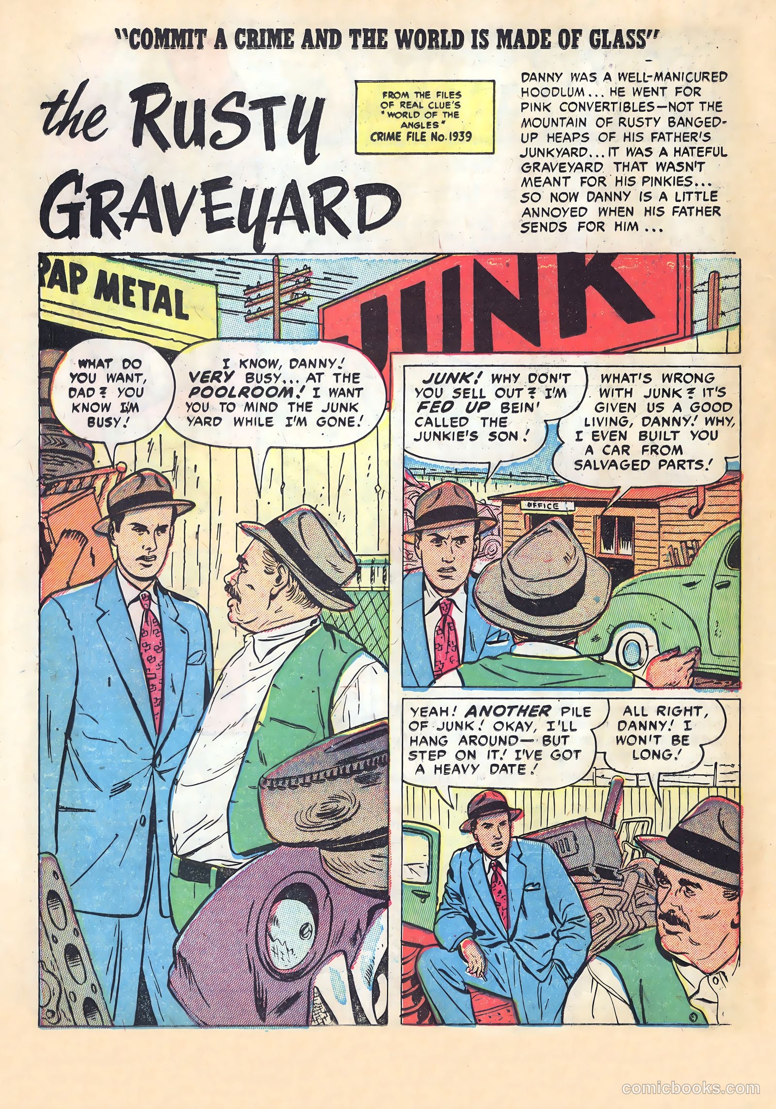 Real Clue Crime Stories #1 (1951, Streamline) — page 18 of 36