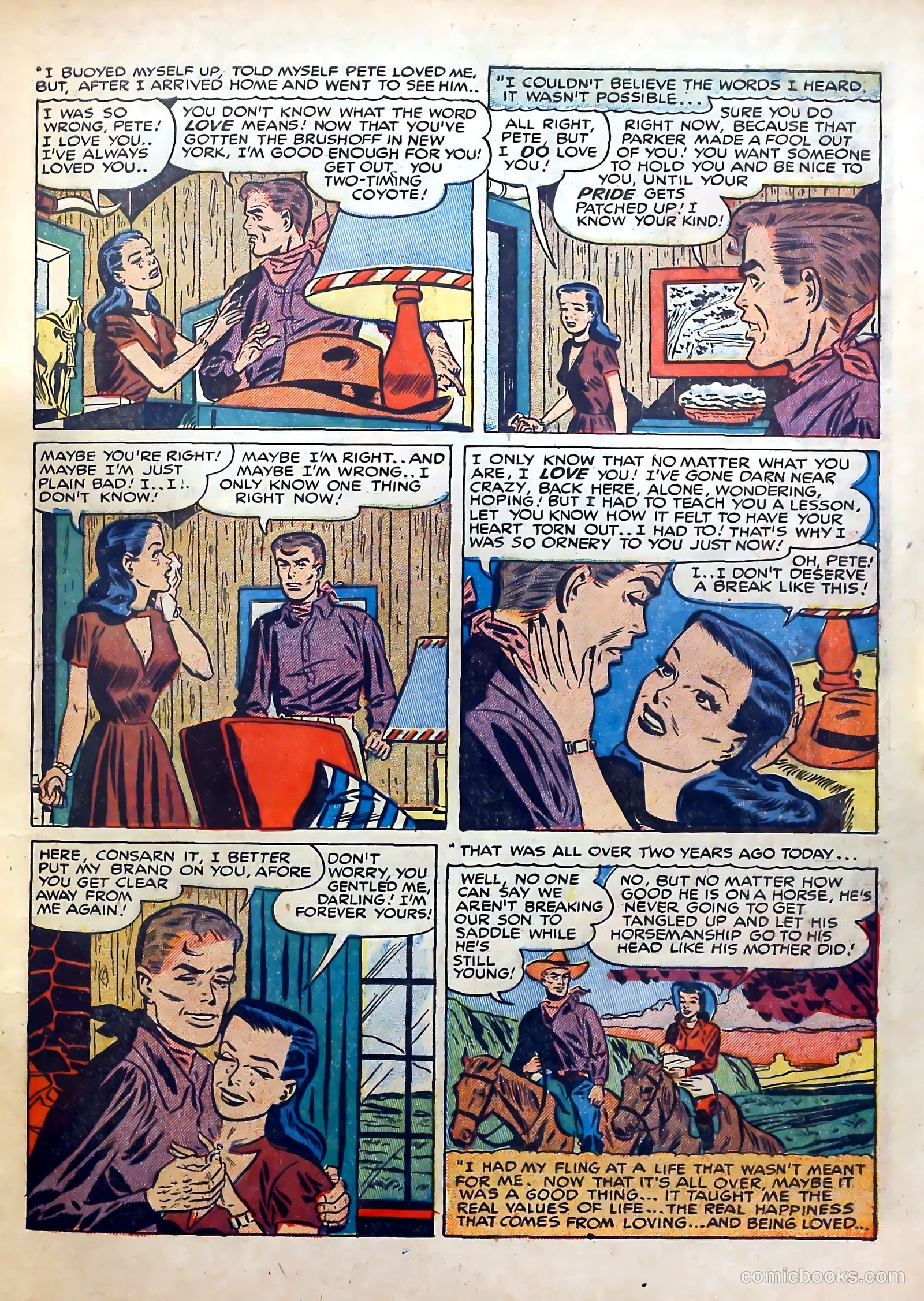 Real West Romances #2 (1949) — page 19 of 52