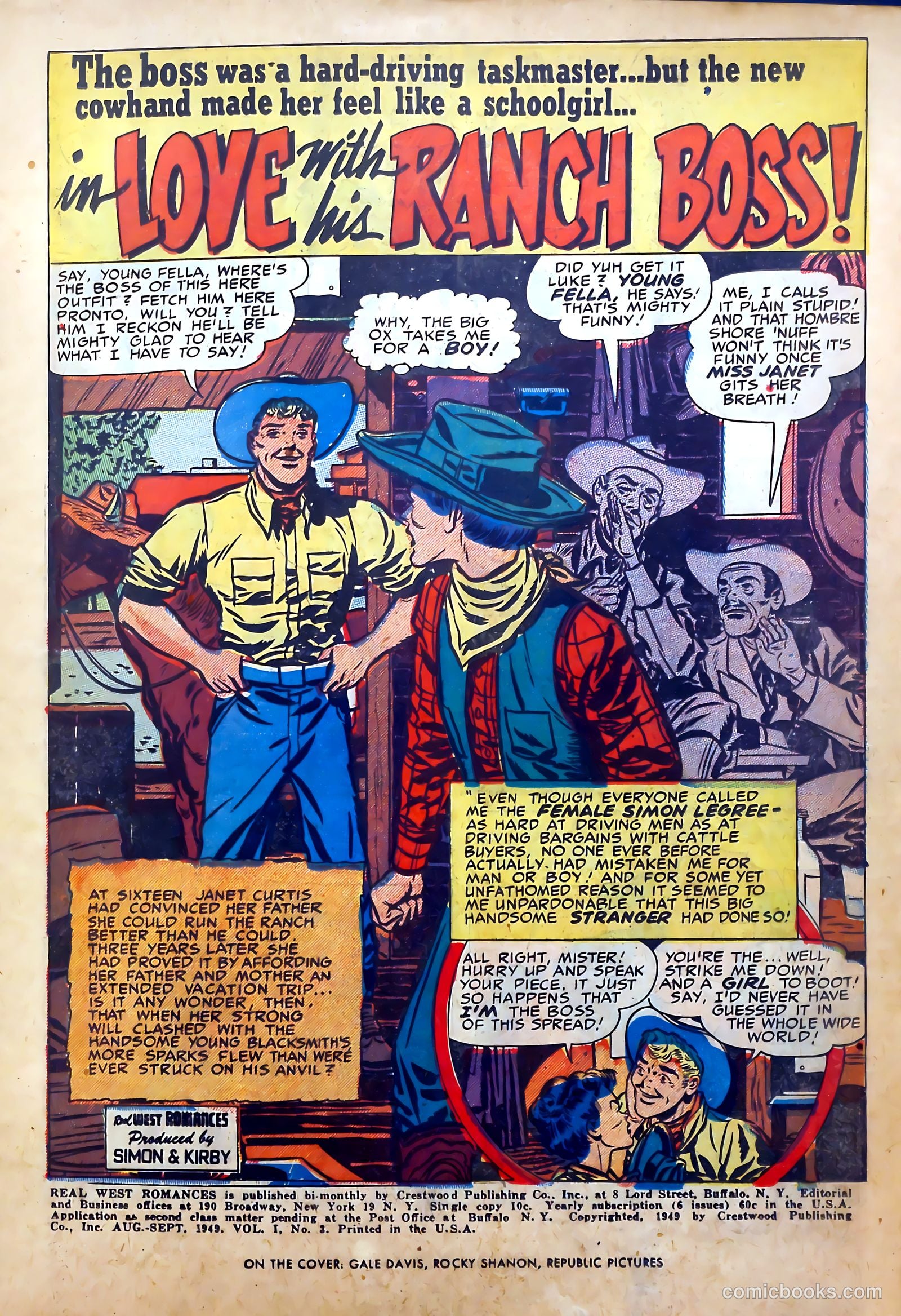 Real West Romances #3 (1949) — page 3 of 52