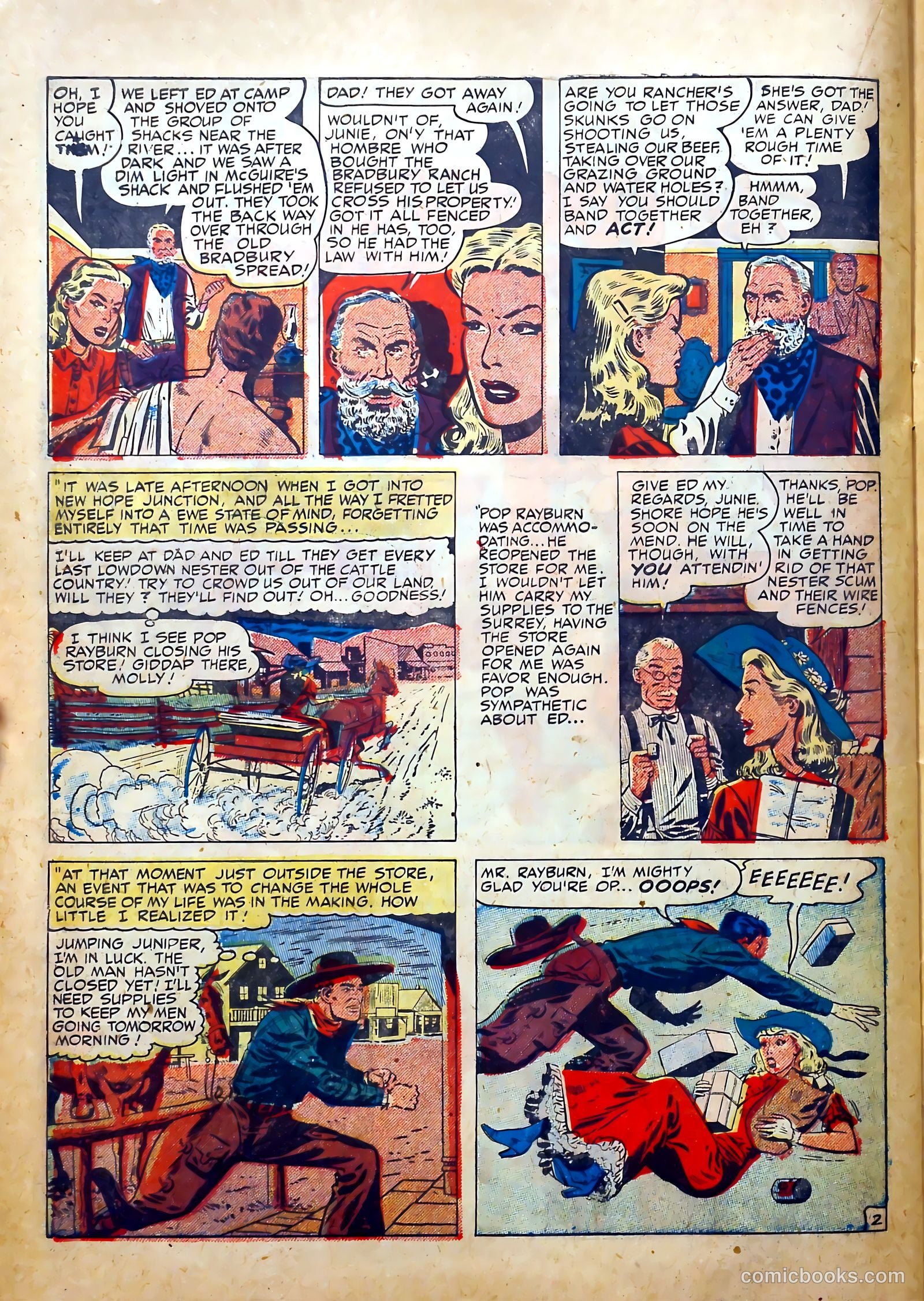 Real West Romances #3 (1949) — page 32 of 52