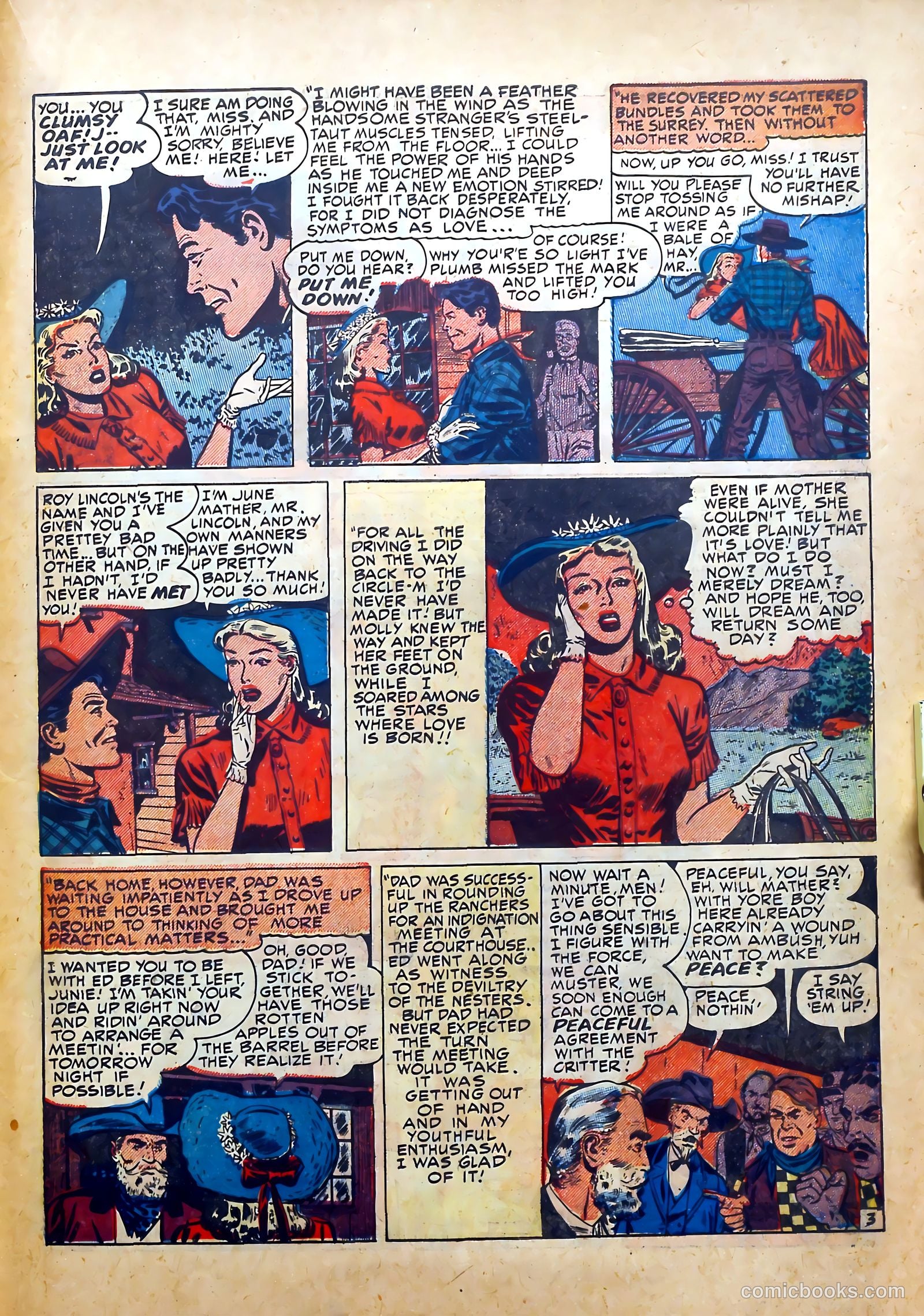 Real West Romances #3 (1949) — page 33 of 52