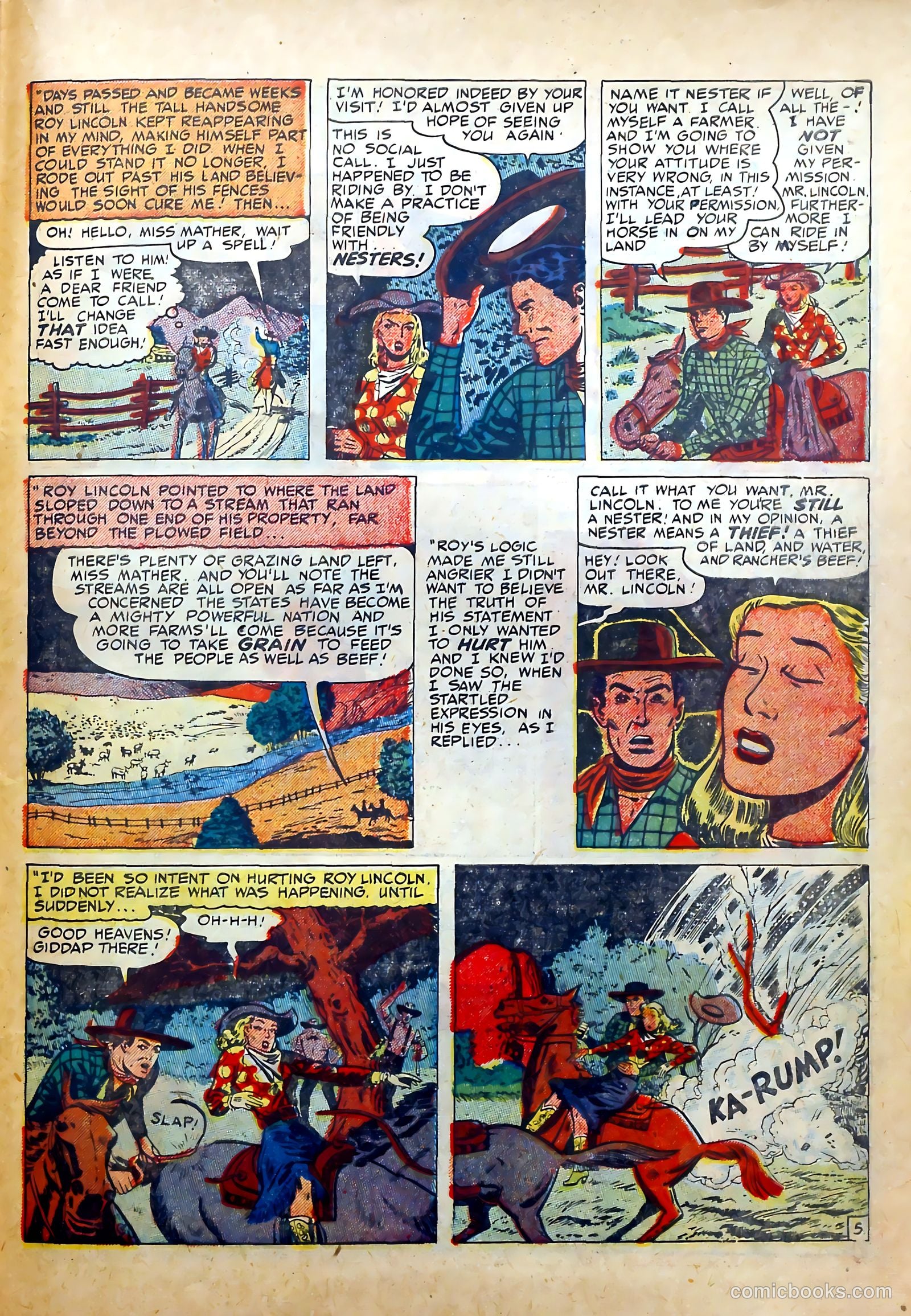 Real West Romances #3 (1949) — page 35 of 52