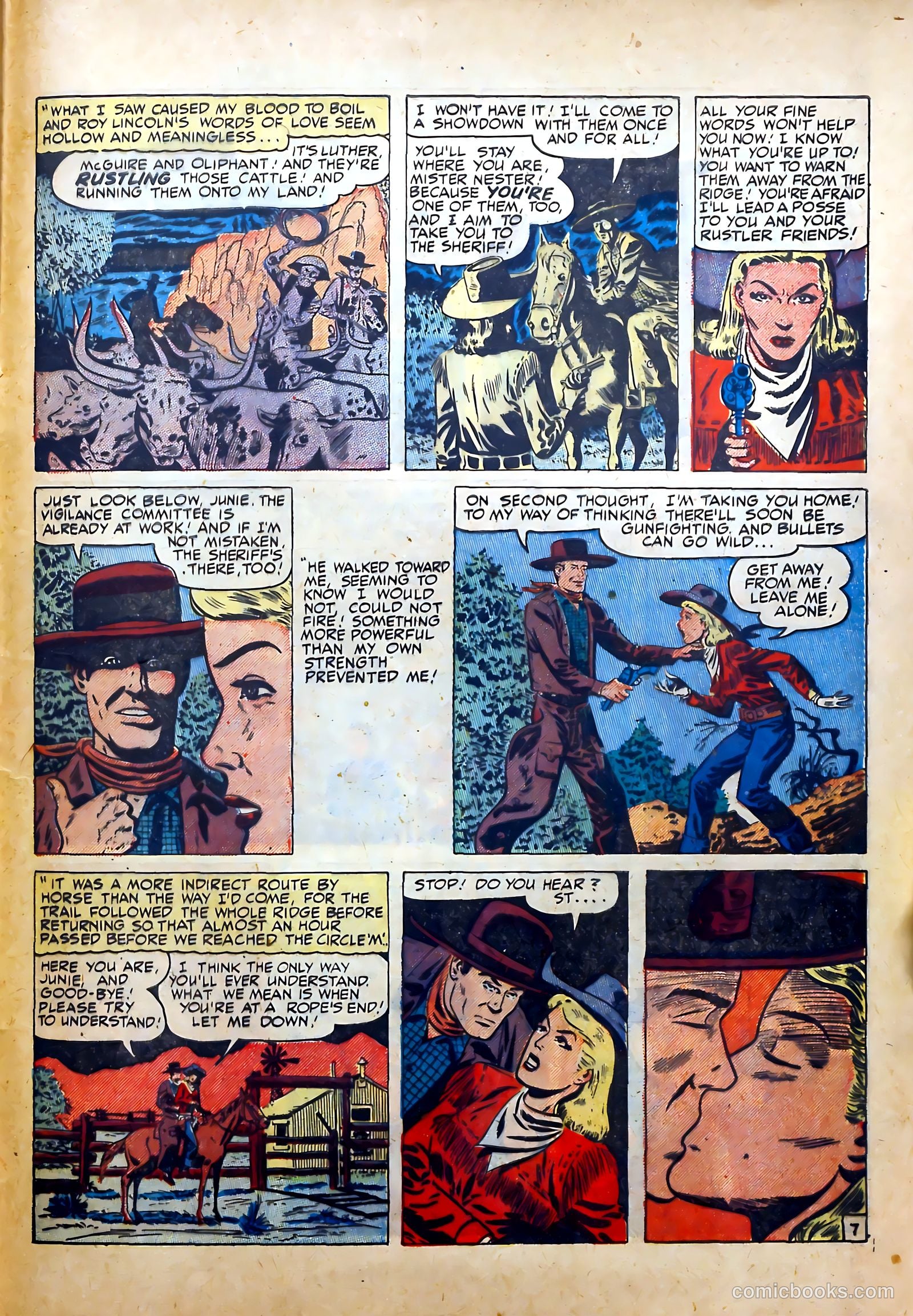 Real West Romances #3 (1949) — page 37 of 52