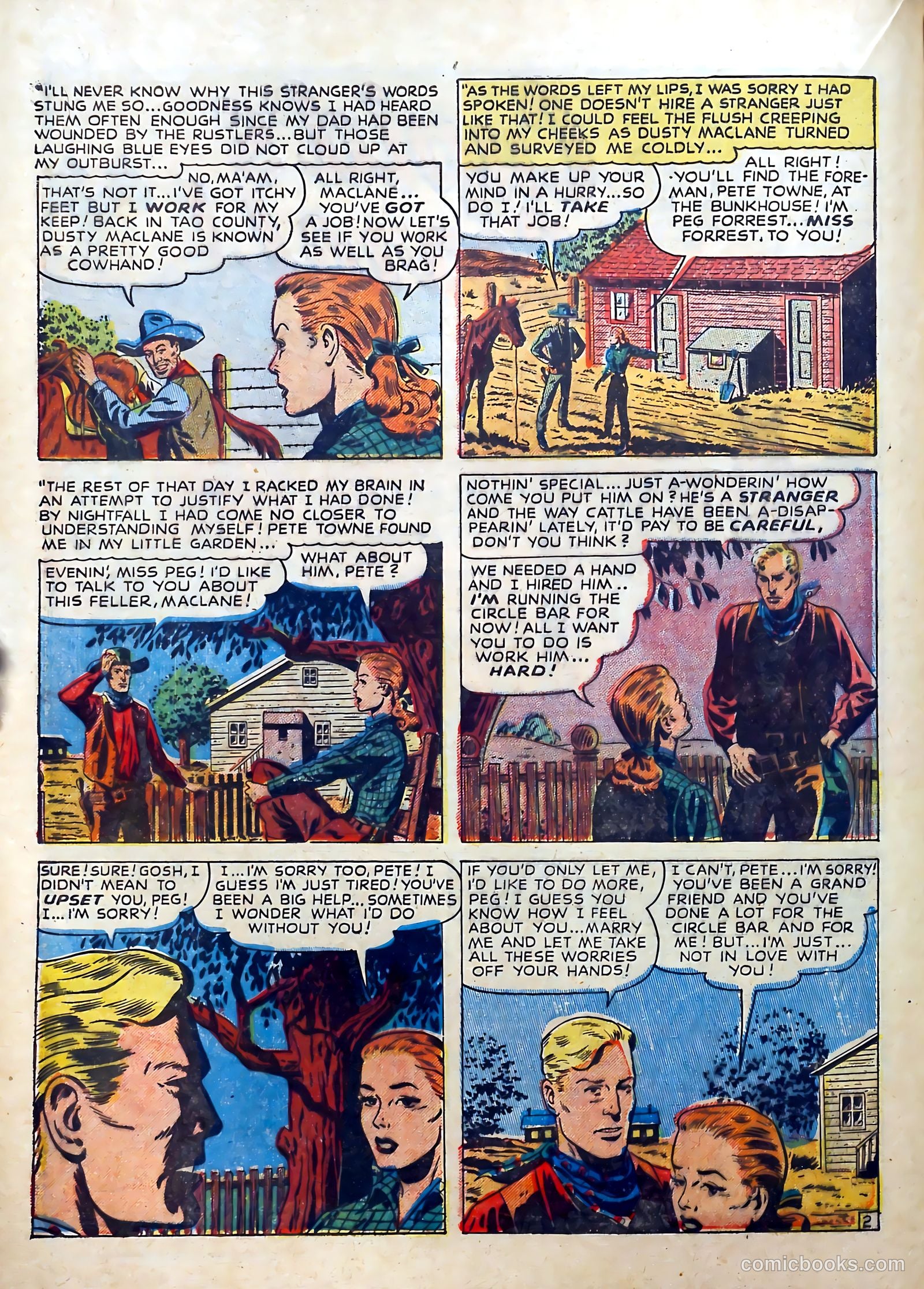 Real West Romances #4 (1949) — page 22 of 52