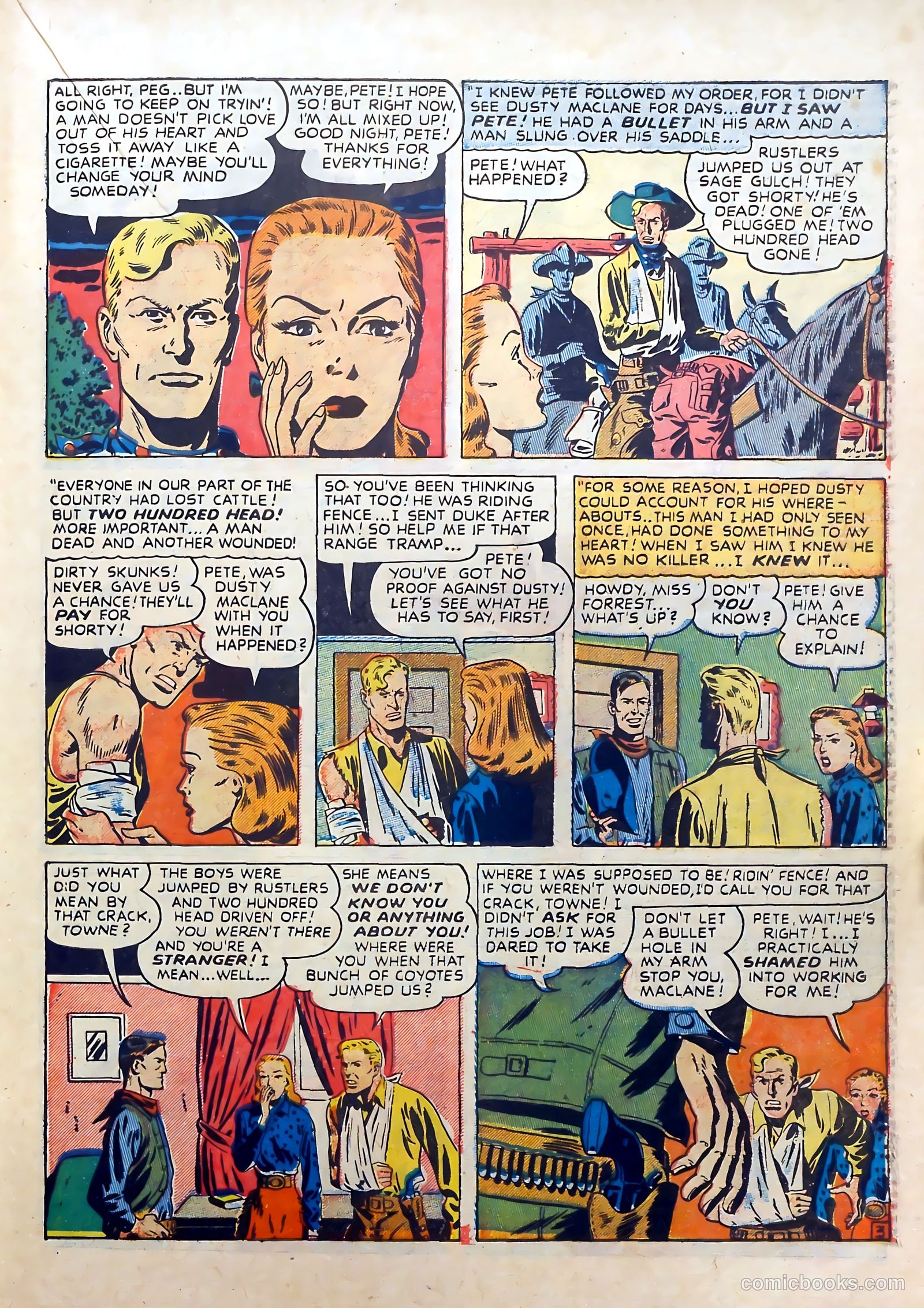 Real West Romances #4 (1949) — page 23 of 52
