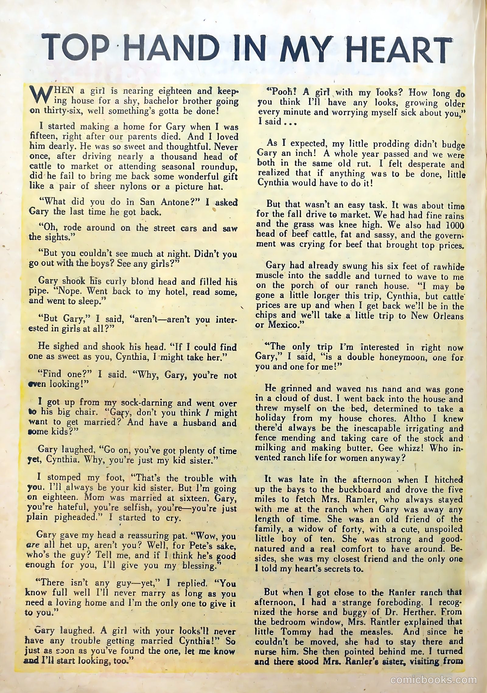 Real West Romances #4 (1949) — page 30 of 52