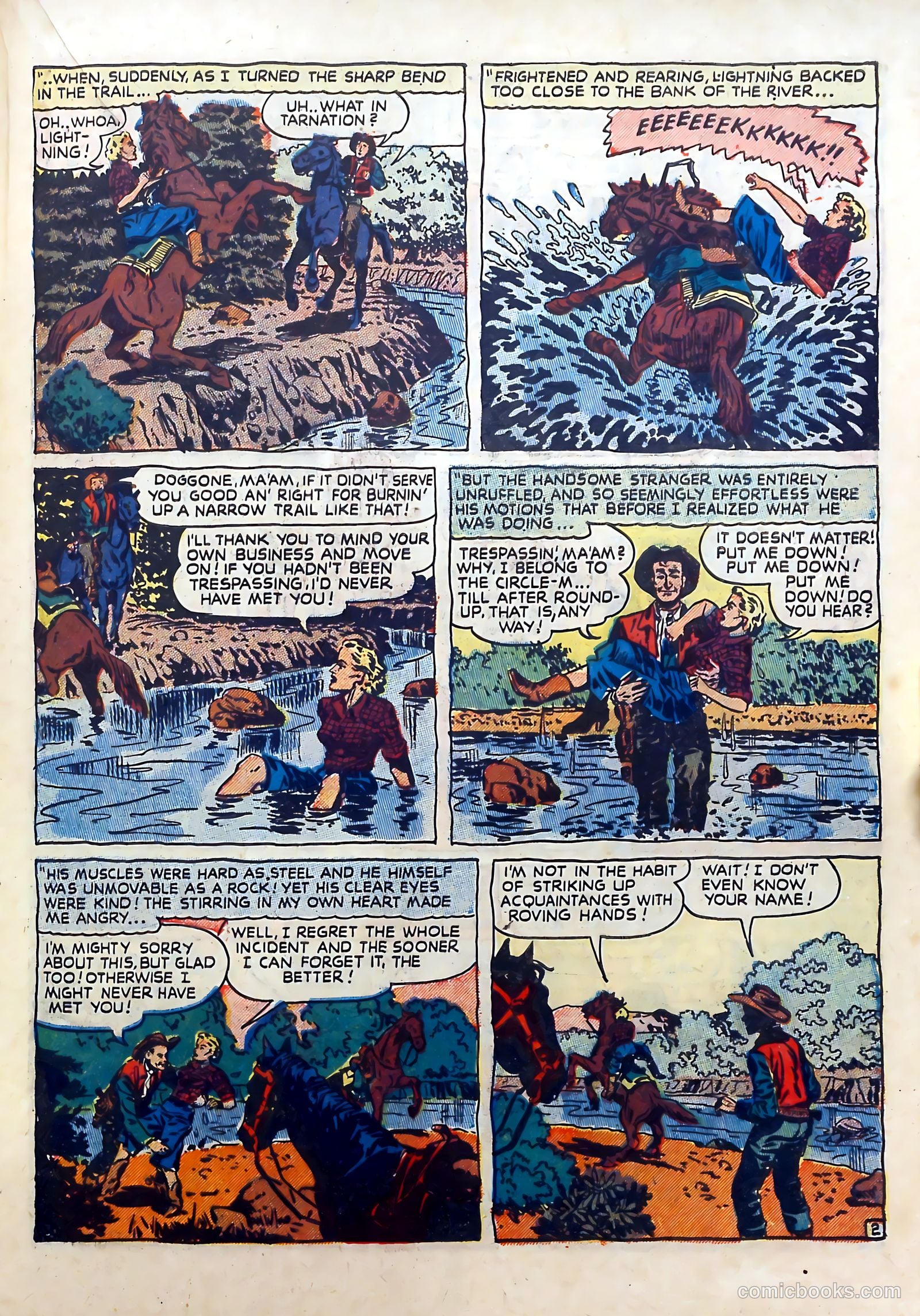 Real West Romances #4 (1949) — page 33 of 52