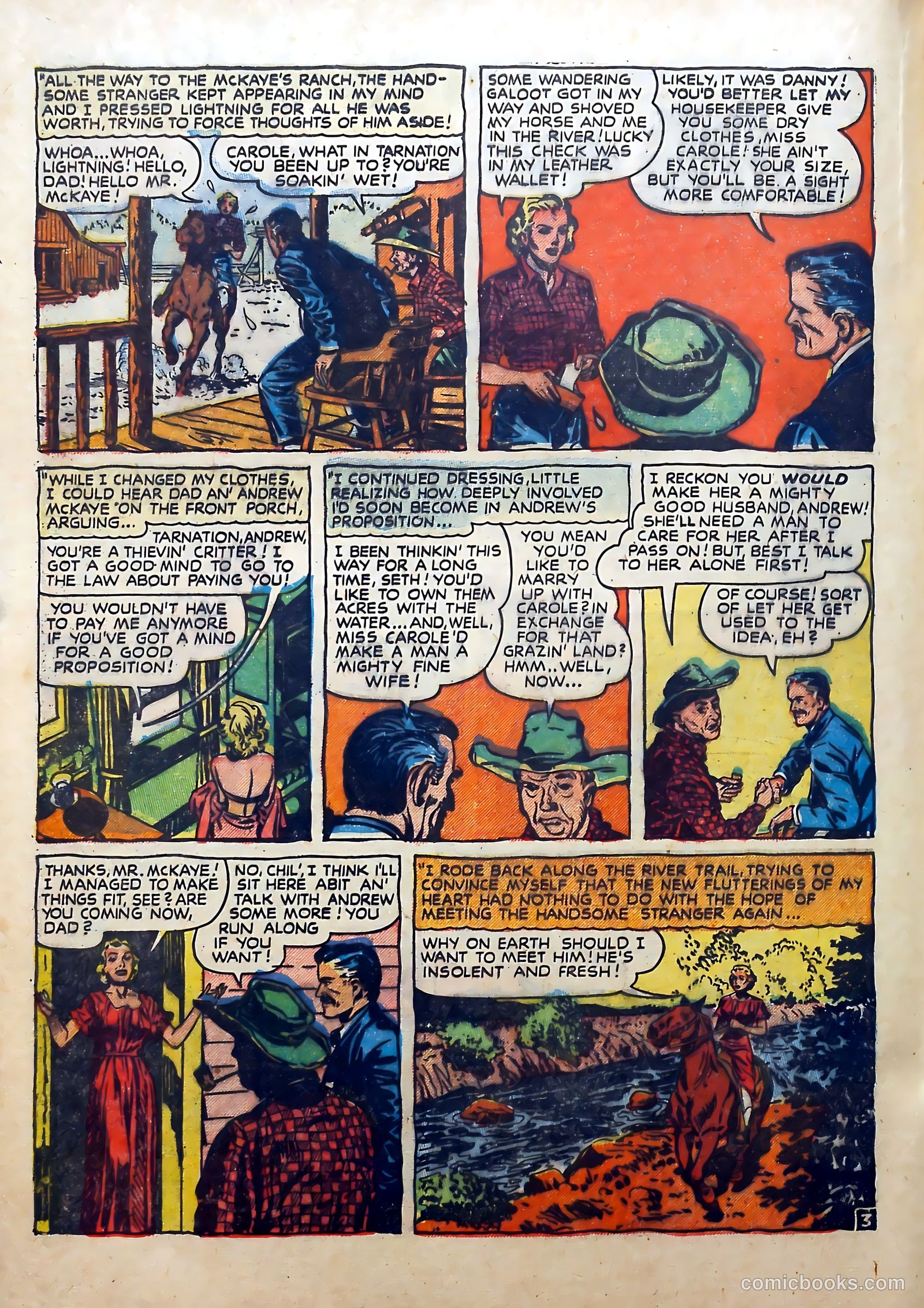 Real West Romances #4 (1949) — page 34 of 52