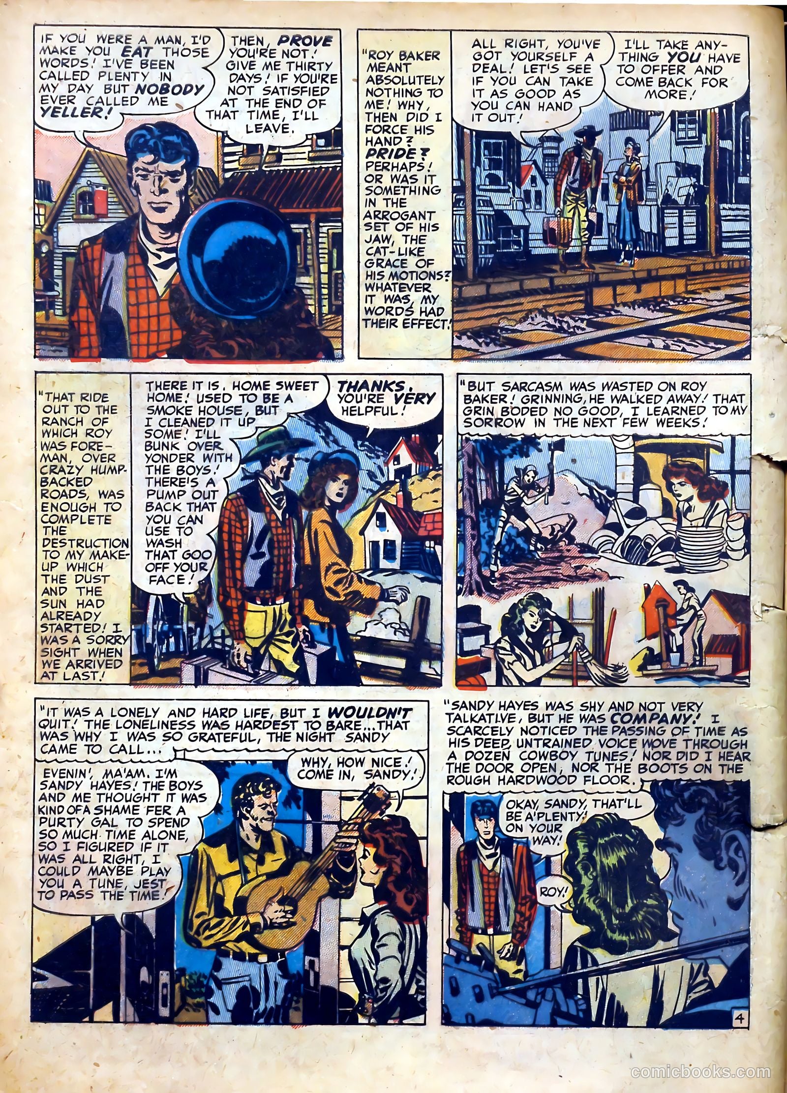 Real West Romances #5 (1949) — page 6 of 52
