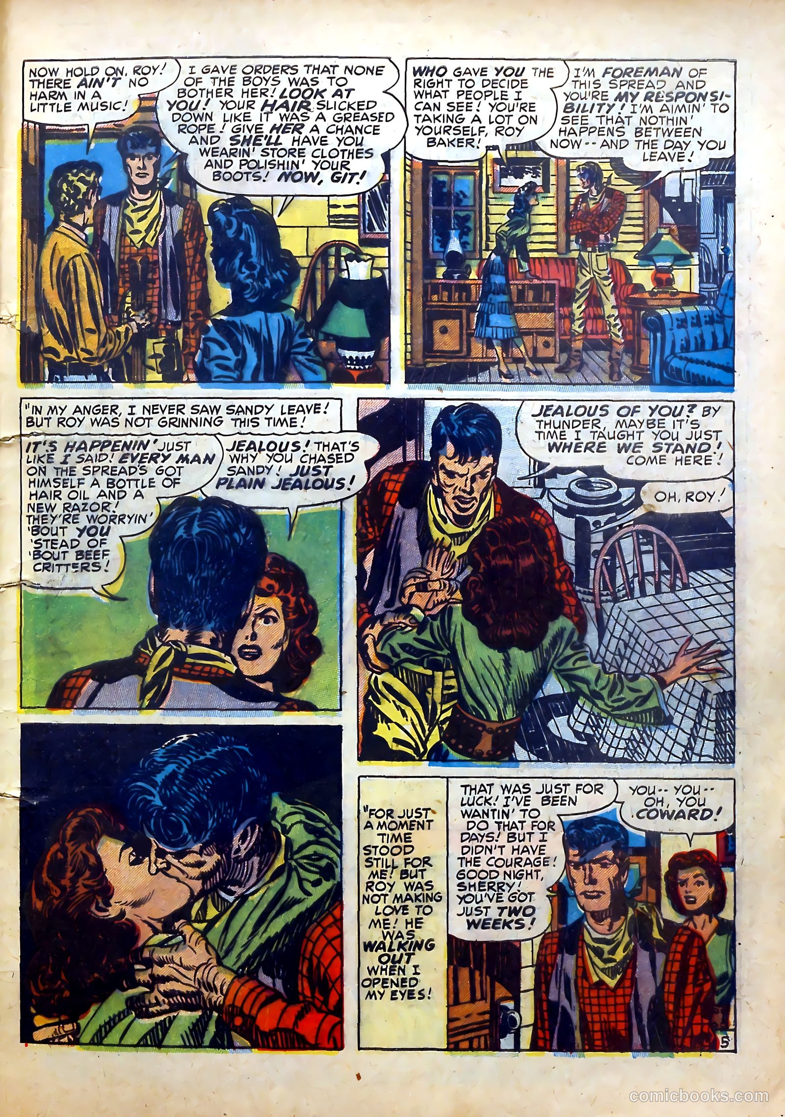 Real West Romances #5 (1949) — page 7 of 52