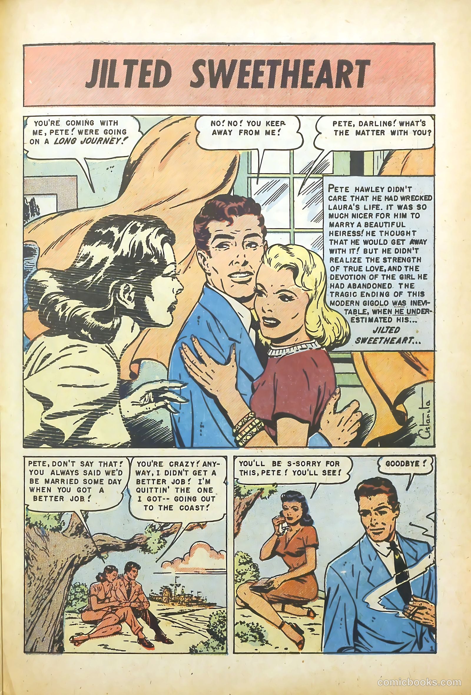 Realistic Romances #4 (1952) — page 28 of 37