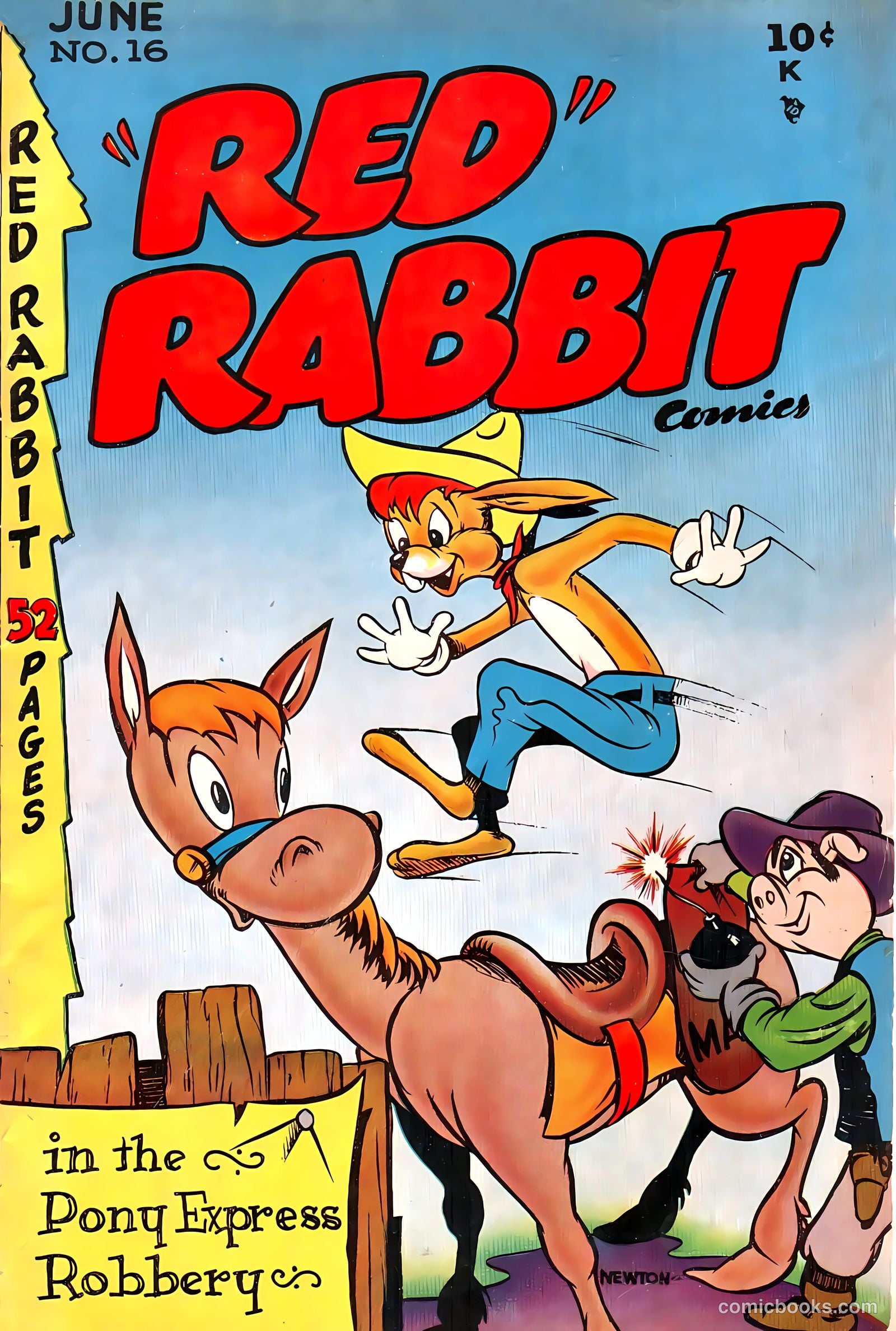 "Red" Rabbit Comics #16 cover