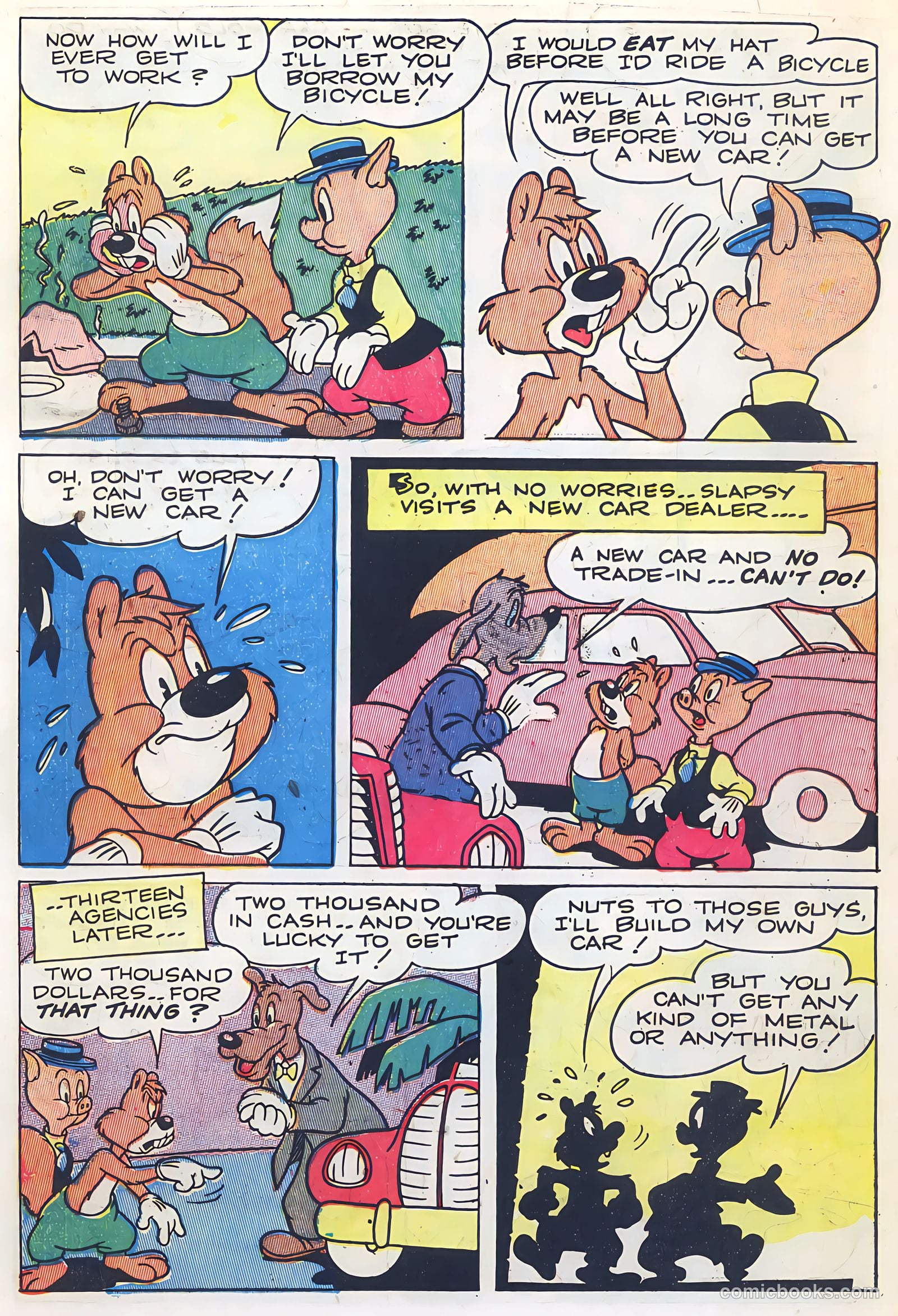 "Red" Rabbit Comics #6 (1948) — page 36