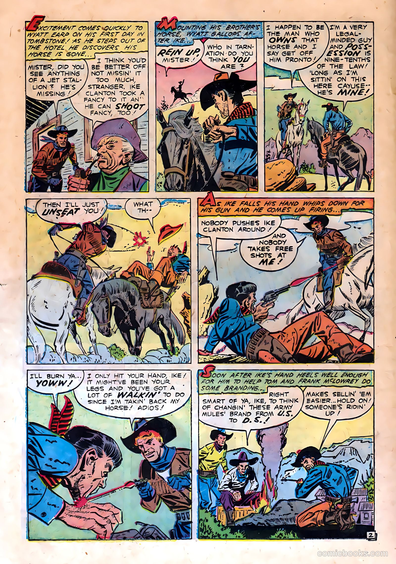 Bad Men of Tombstone #1 (1950) — page 18 of 36