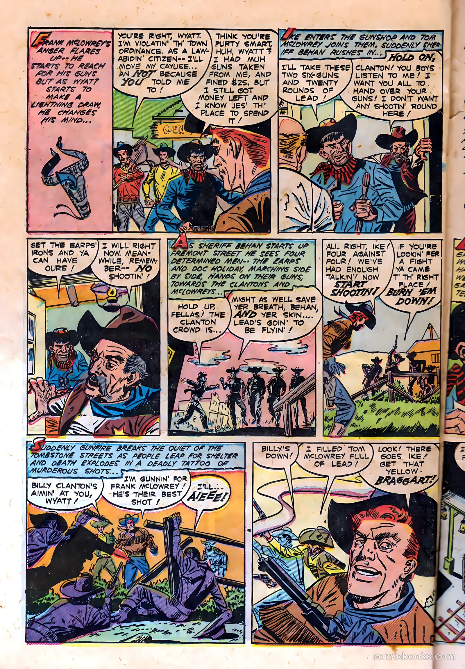 Bad Men of Tombstone #1 (1950) — page 24 of 36