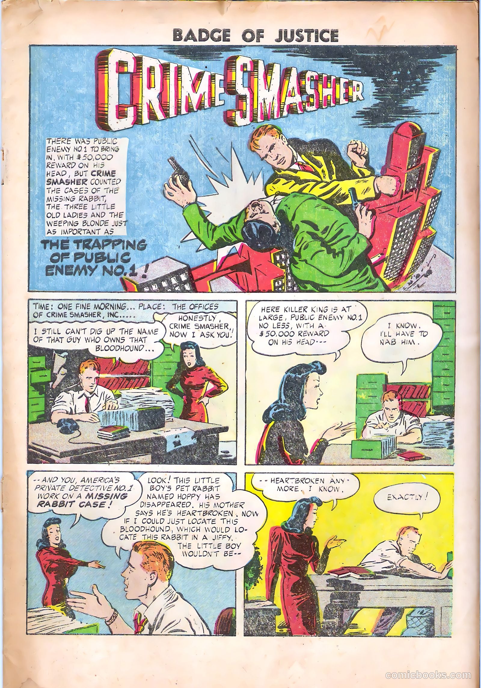 Badge of Justice #22 (1955) — page 2 of 32