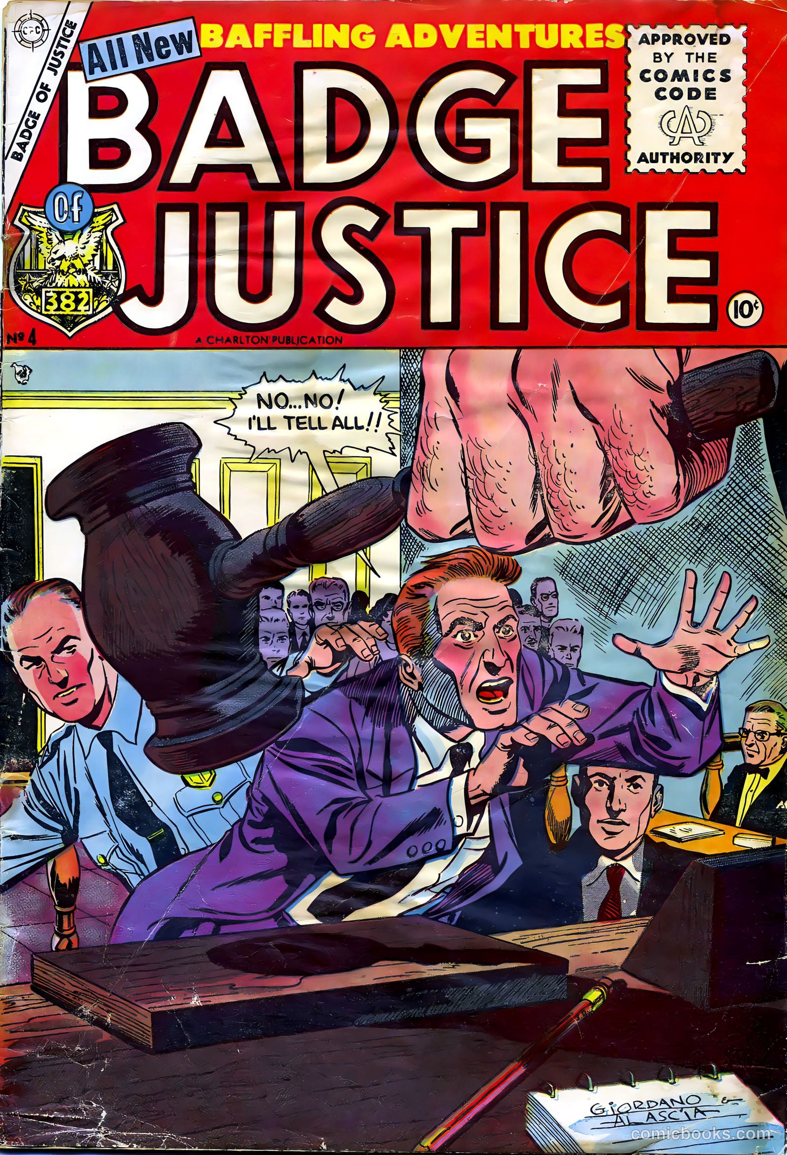 Badge of Justice #4 (1955) — page 1 of 36