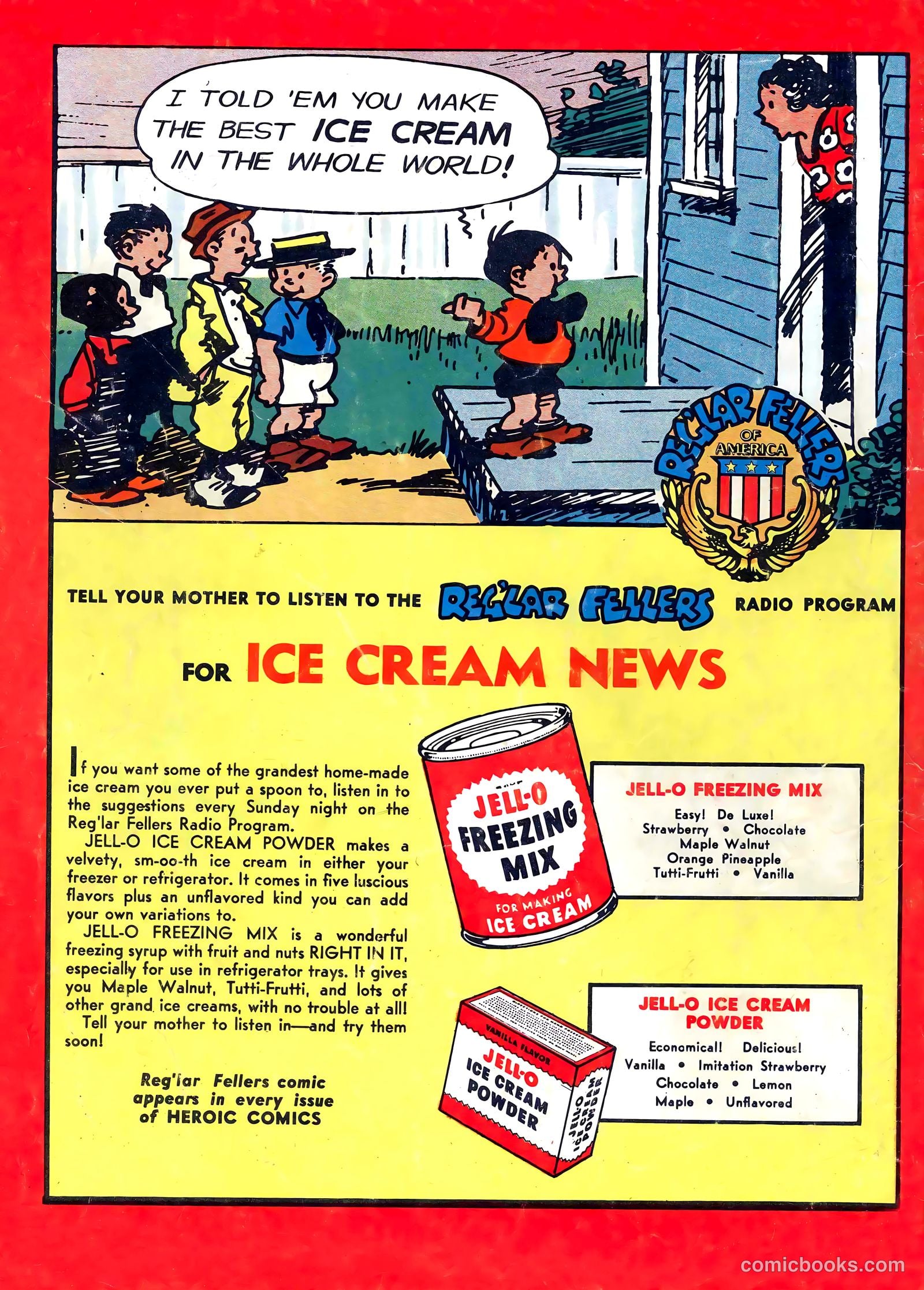 Reg'lar Fellers Heroic Comics #8 (1941) — page 68 of 68