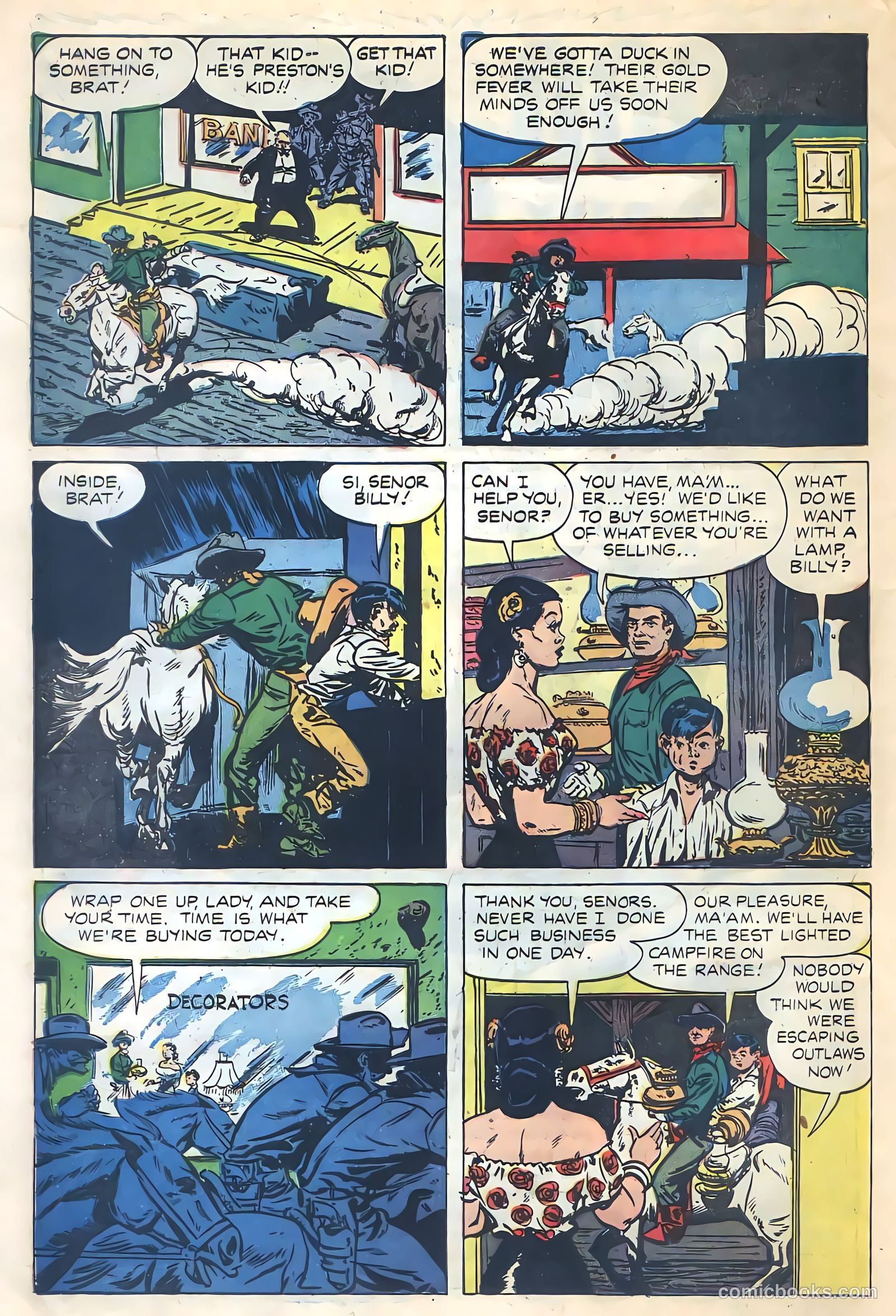 Return of the Outlaw #4 (1954) — page 10