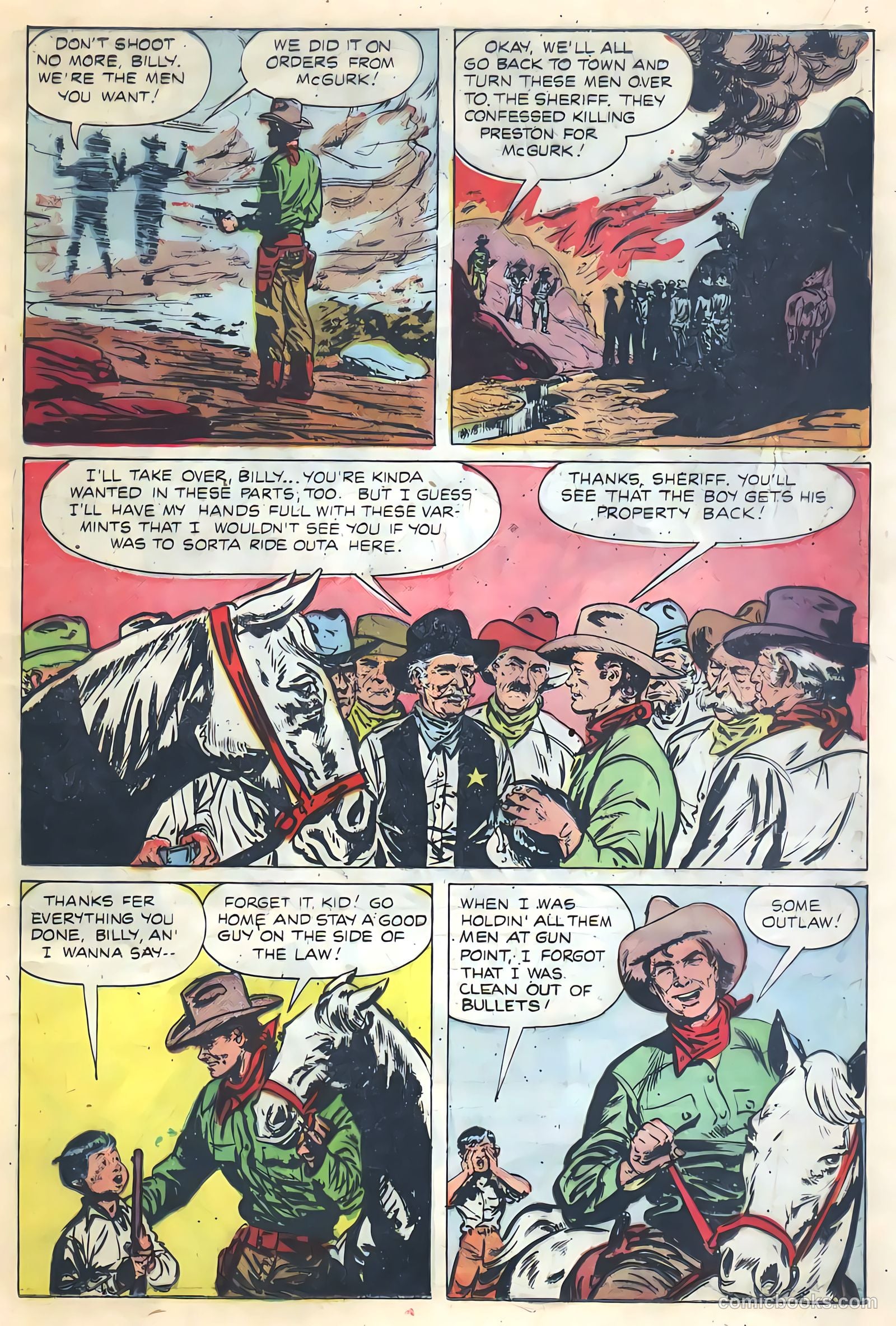 Return of the Outlaw #4 (1954) — page 15