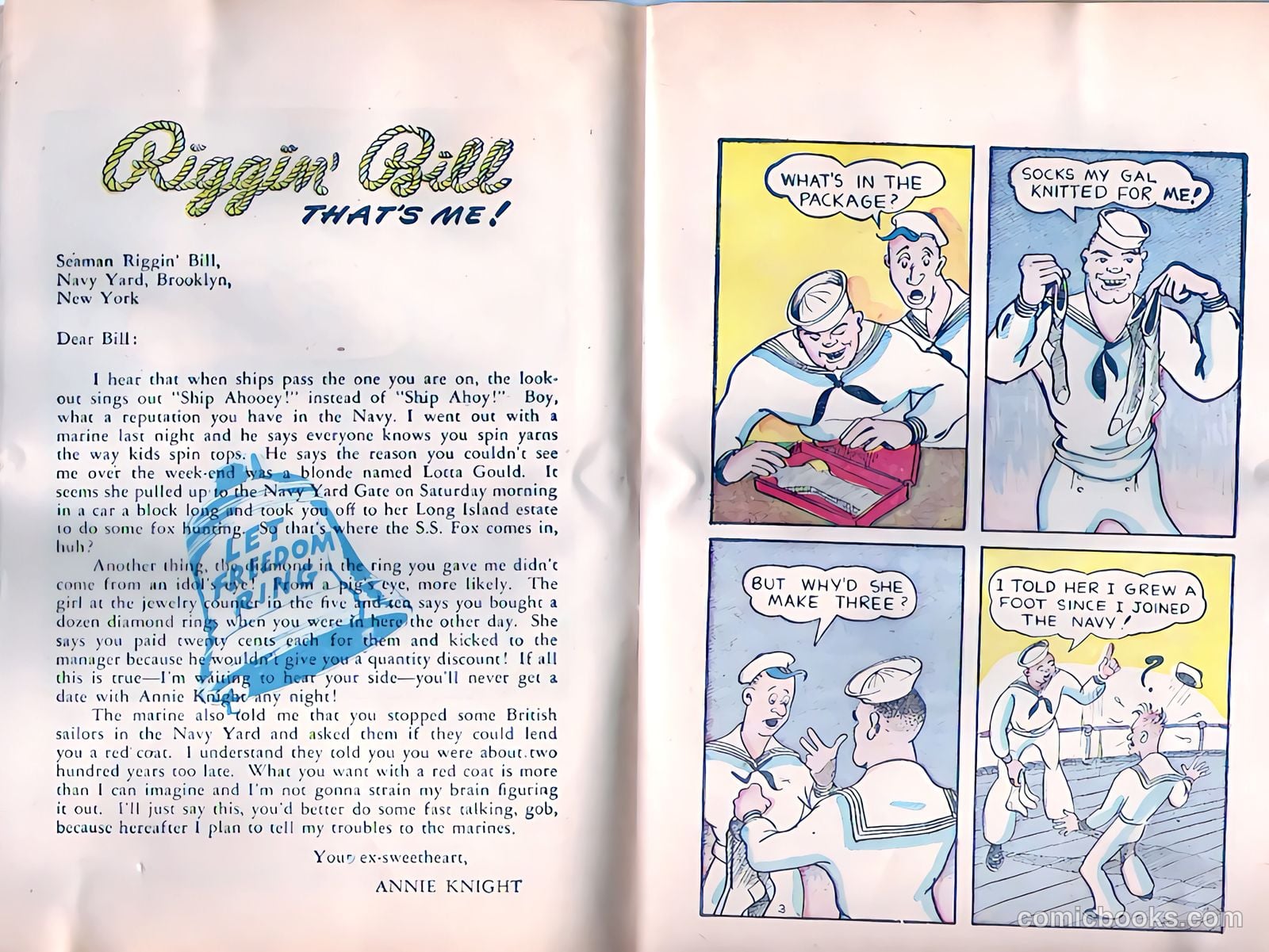 Riggin' Bill #1 (1944) — page 2 of 35