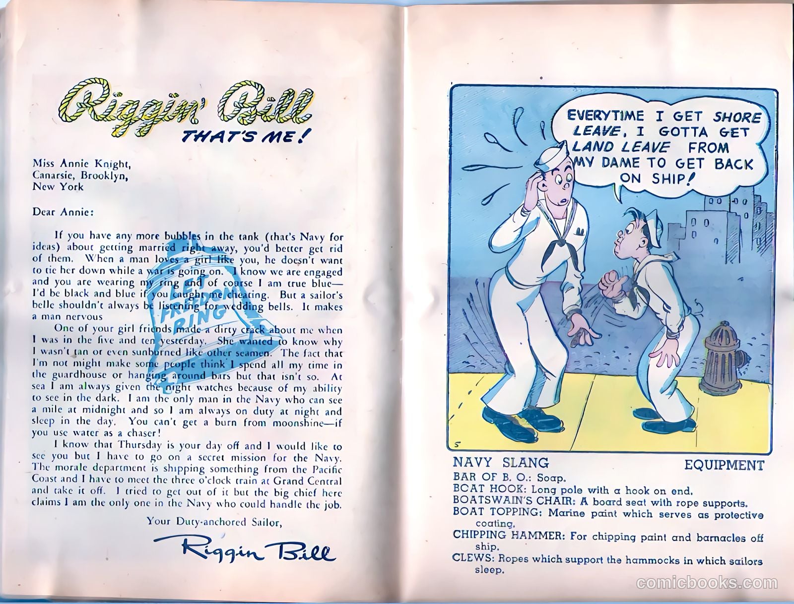 Riggin' Bill #1 (1944) — page 35 of 35