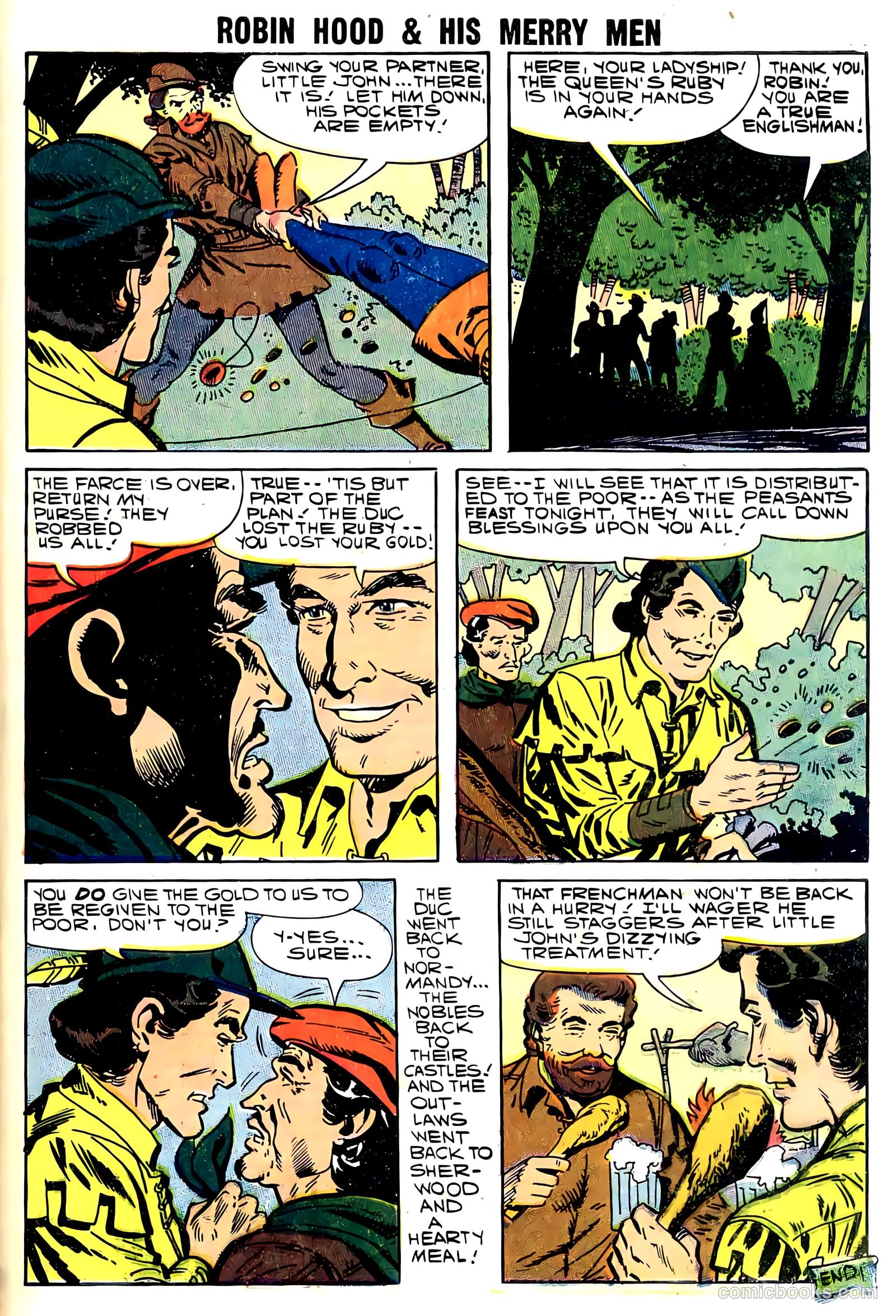 Robin Hood and His Merry Men #37 (1958) — page 28 of 28