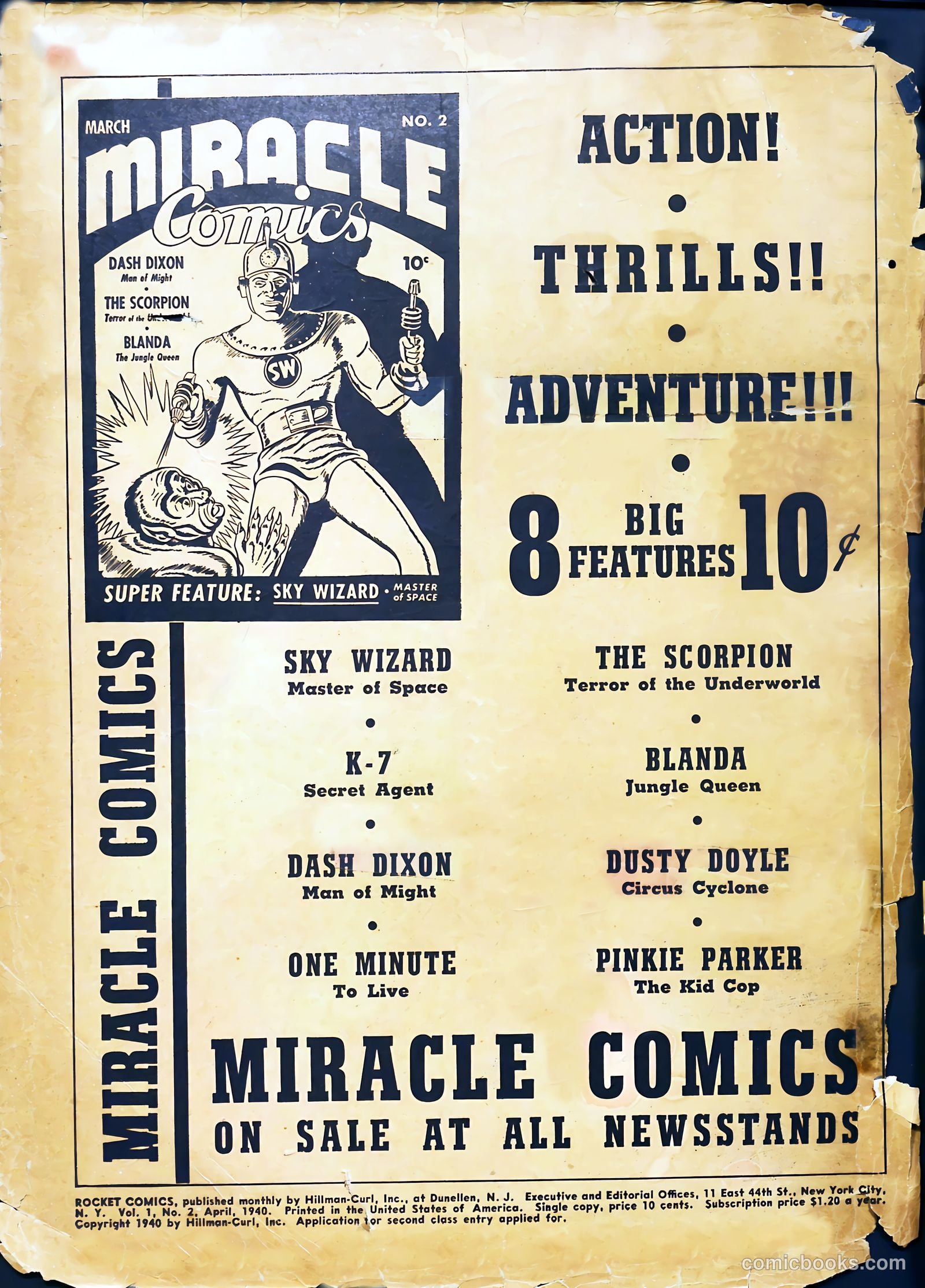 Rocket Comics #2 (1940) — page 2 of 69