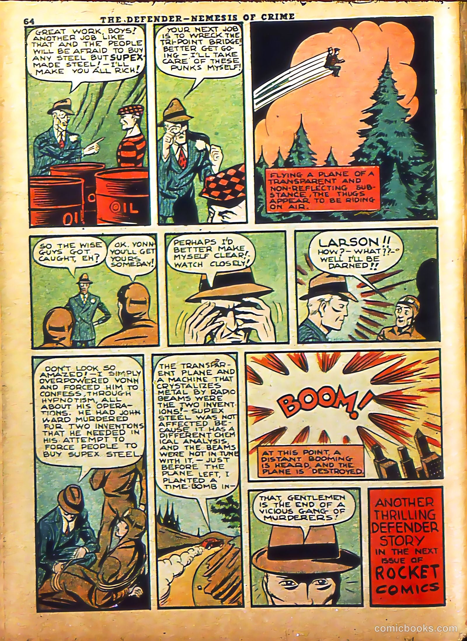 Rocket Comics #2 (1940) — page 66 of 69