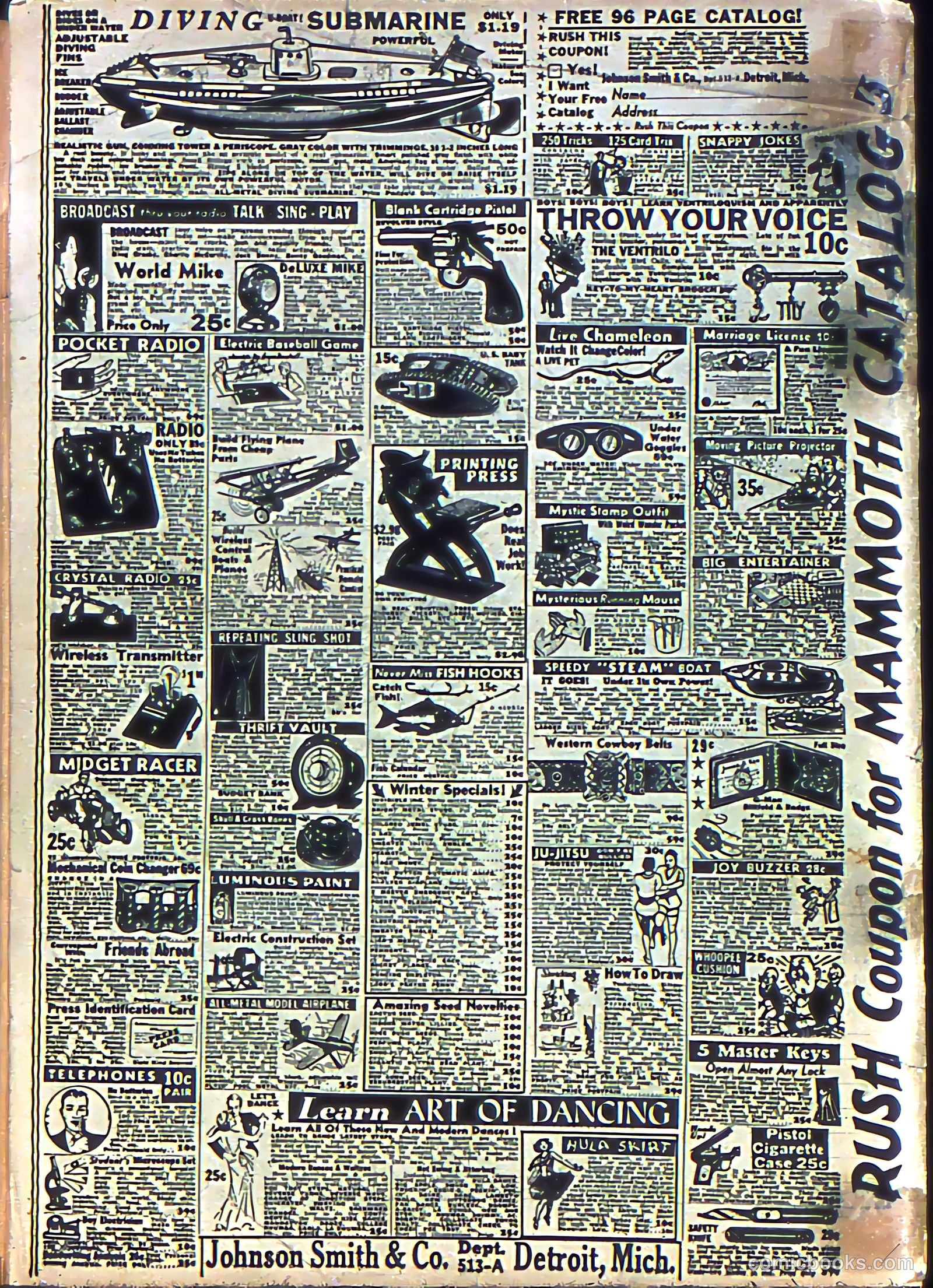 Rocket Comics #3 (1940) — page 68 of 68